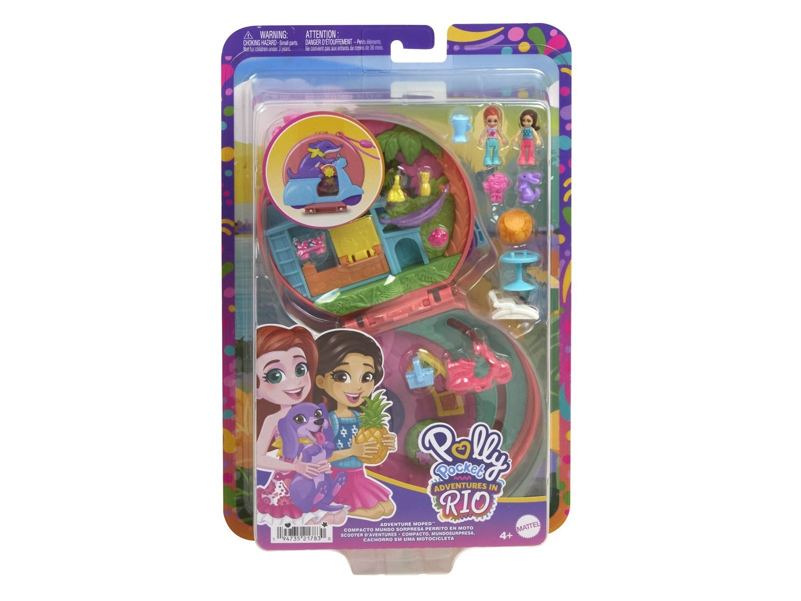 Polly Pocket Adventures in Rio - Adventure Moped