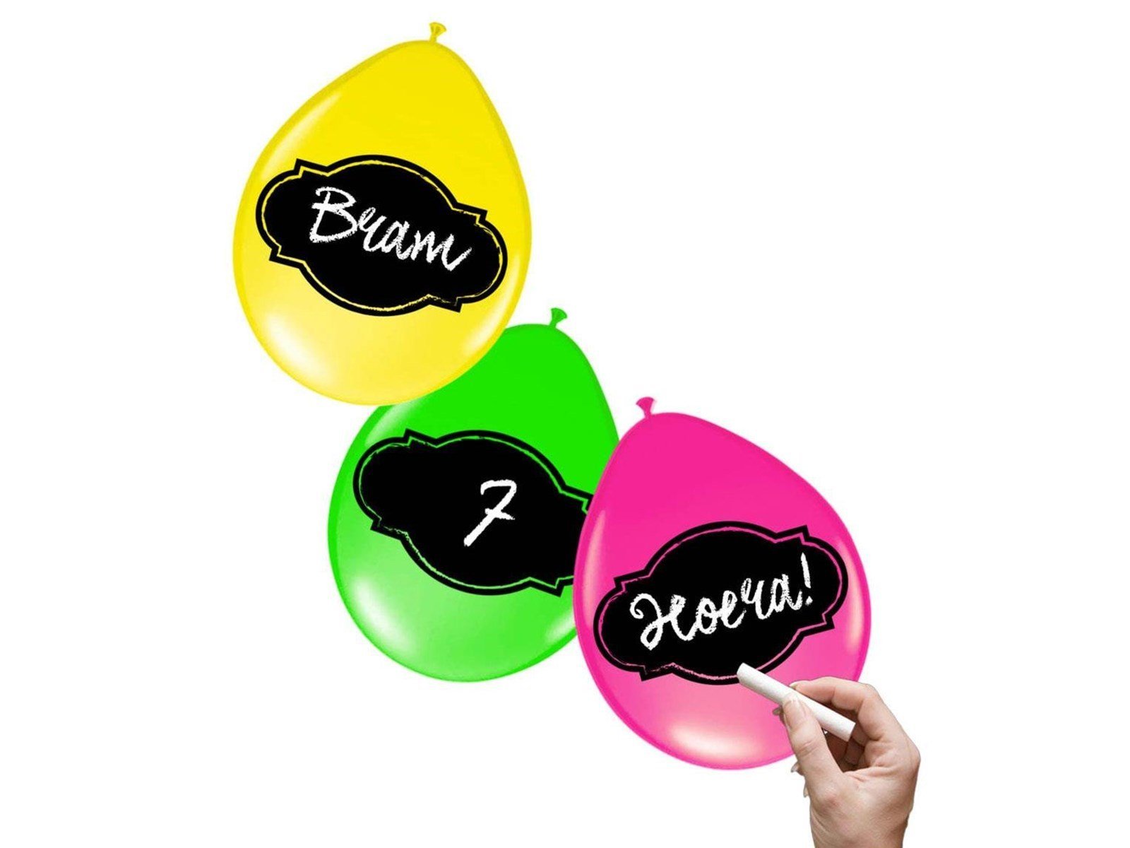 Folat BV Writable Balloons Neon 6 pcs.
