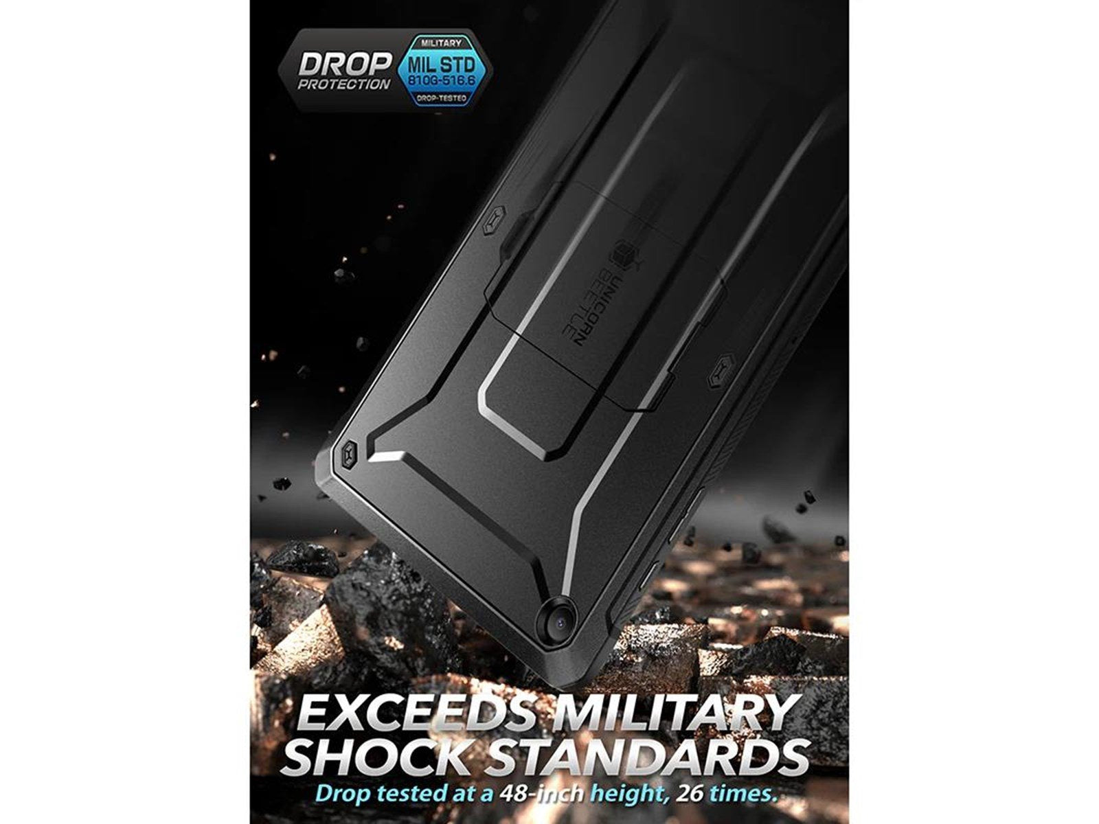 SUPCASE Galaxy Tab A9+ Unicorn Beetle PRO Full-Body Case - Black