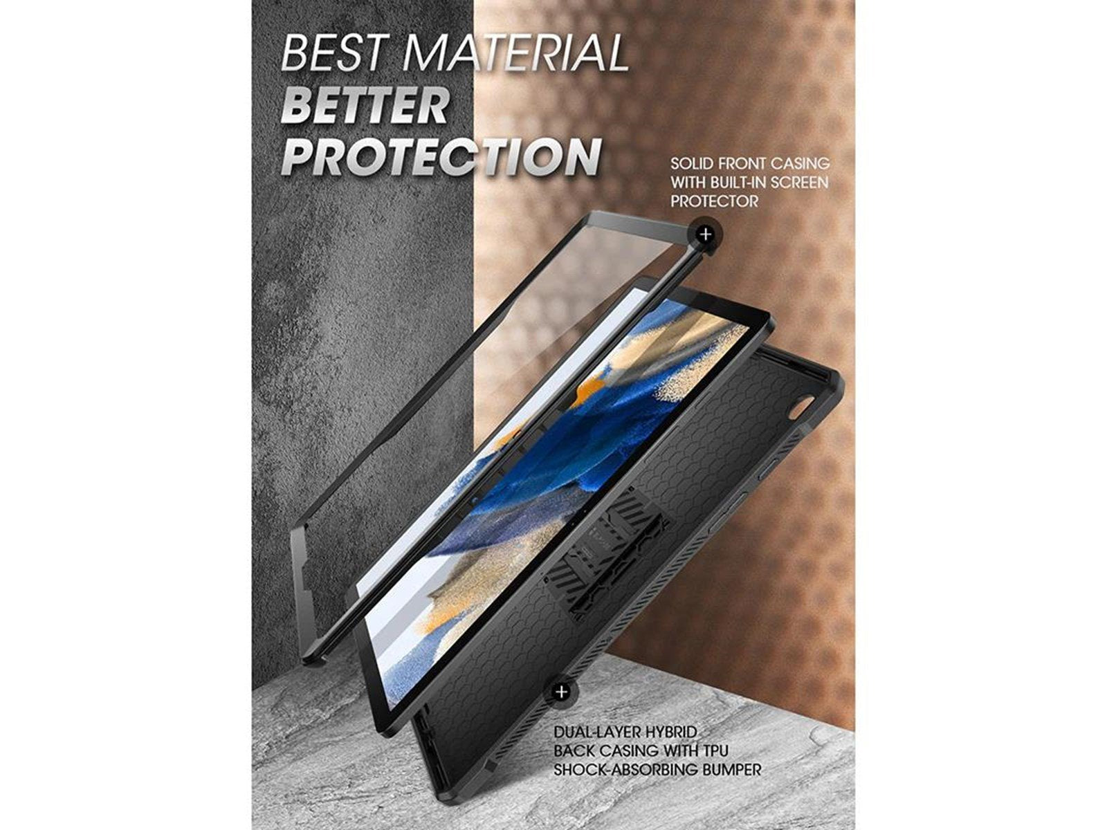 SUPCASE Galaxy Tab A9+ Unicorn Beetle PRO Full-Body Case - Black