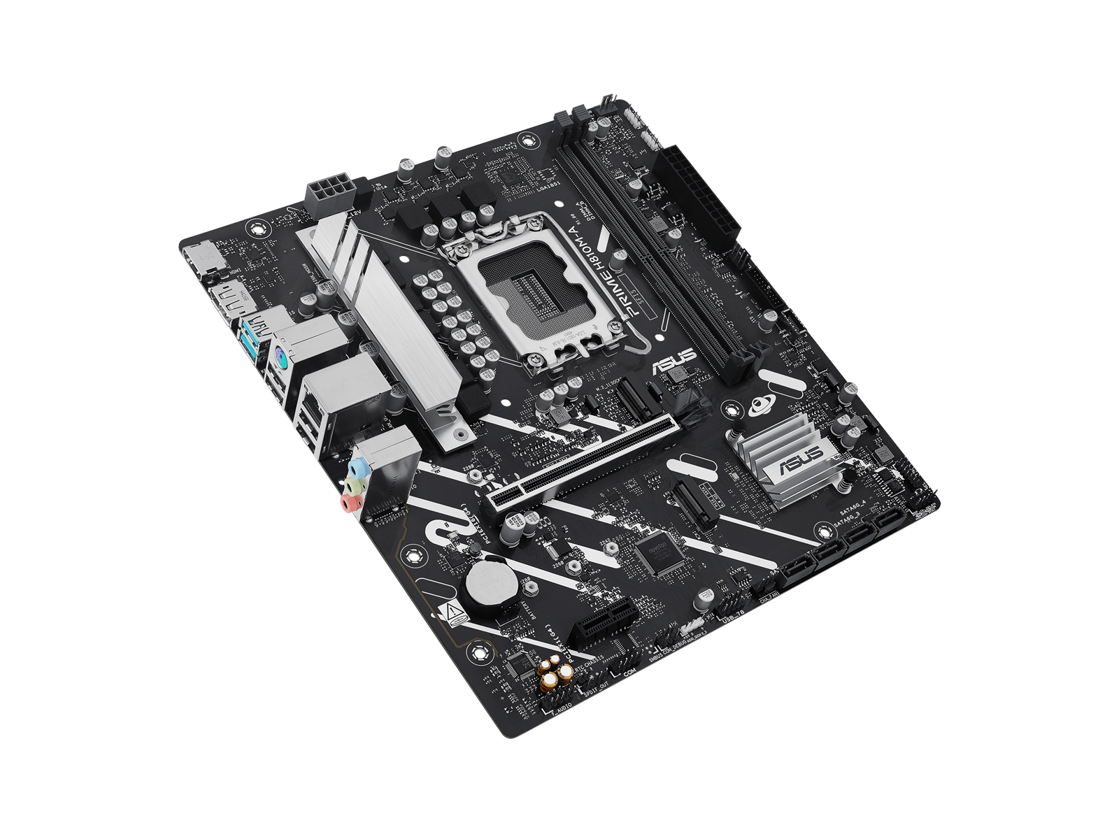 ASUS PRIME H810M-A-CSM Mainboard - Intel H810 - Intel LGA1851 socket - DDR5 RAM - Micro-ATX