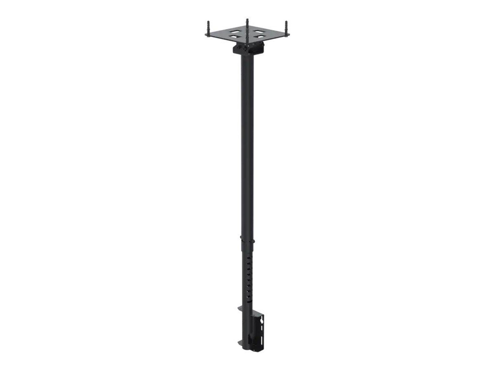 Ergonomic Solutions SpacePole mounting kit - single side - for flat panel - structured black 100 x 100 mm
