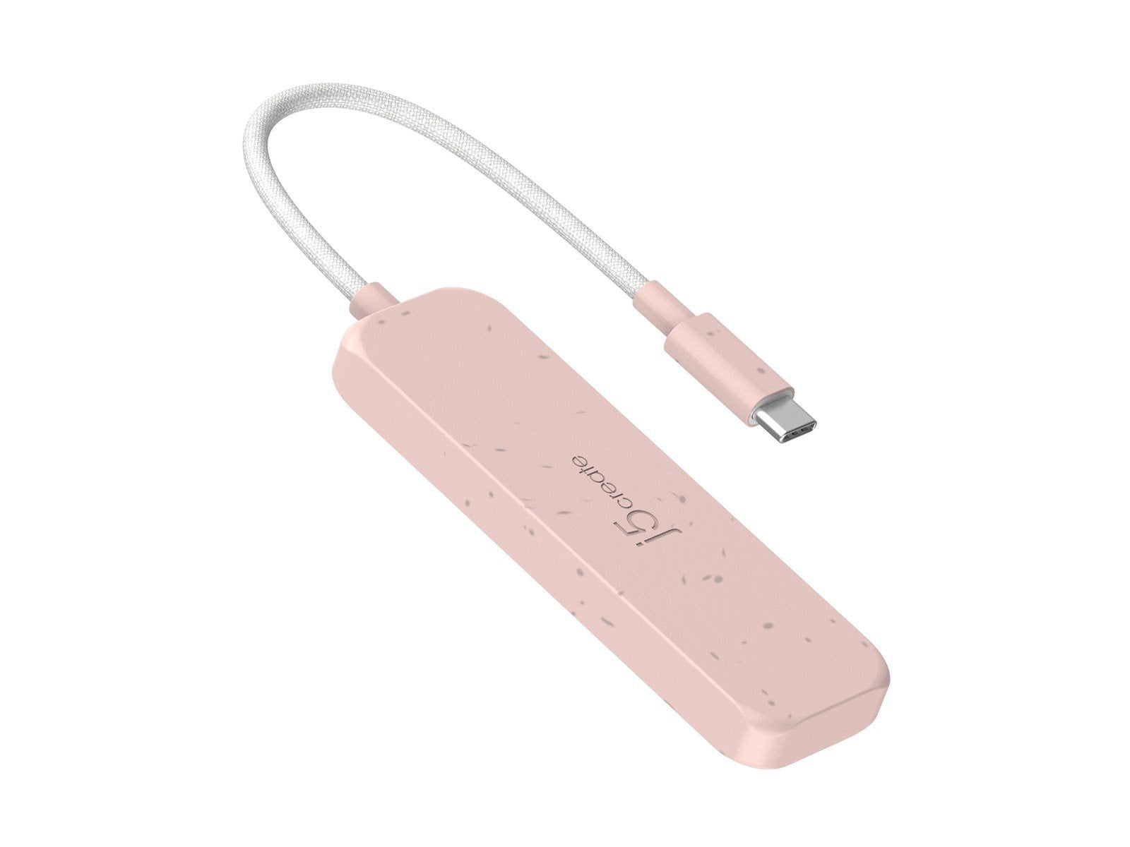 j5create JCH341ER - USB-C to 4-Port Type-A Hub USB-Hubs - USB 3.2 - 4 - Pink