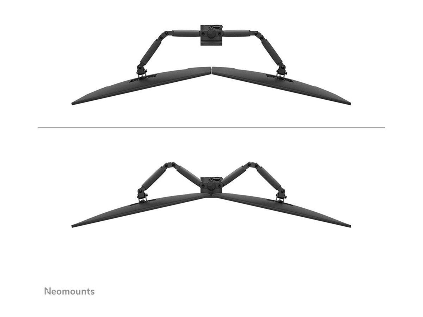 Neomounts DS60-600BL2 mounting kit - full-motion - for 2 monitors - black