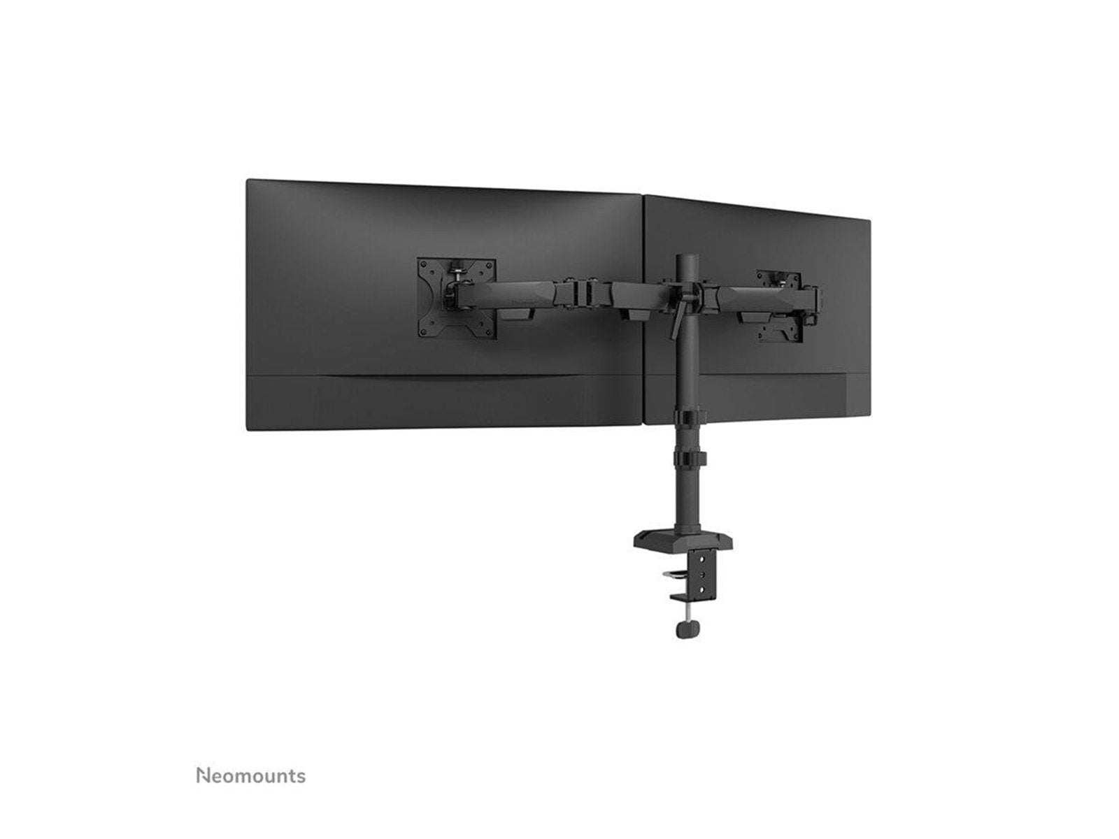 Neomounts DS60-600BL2 mounting kit - full-motion - for 2 monitors - black