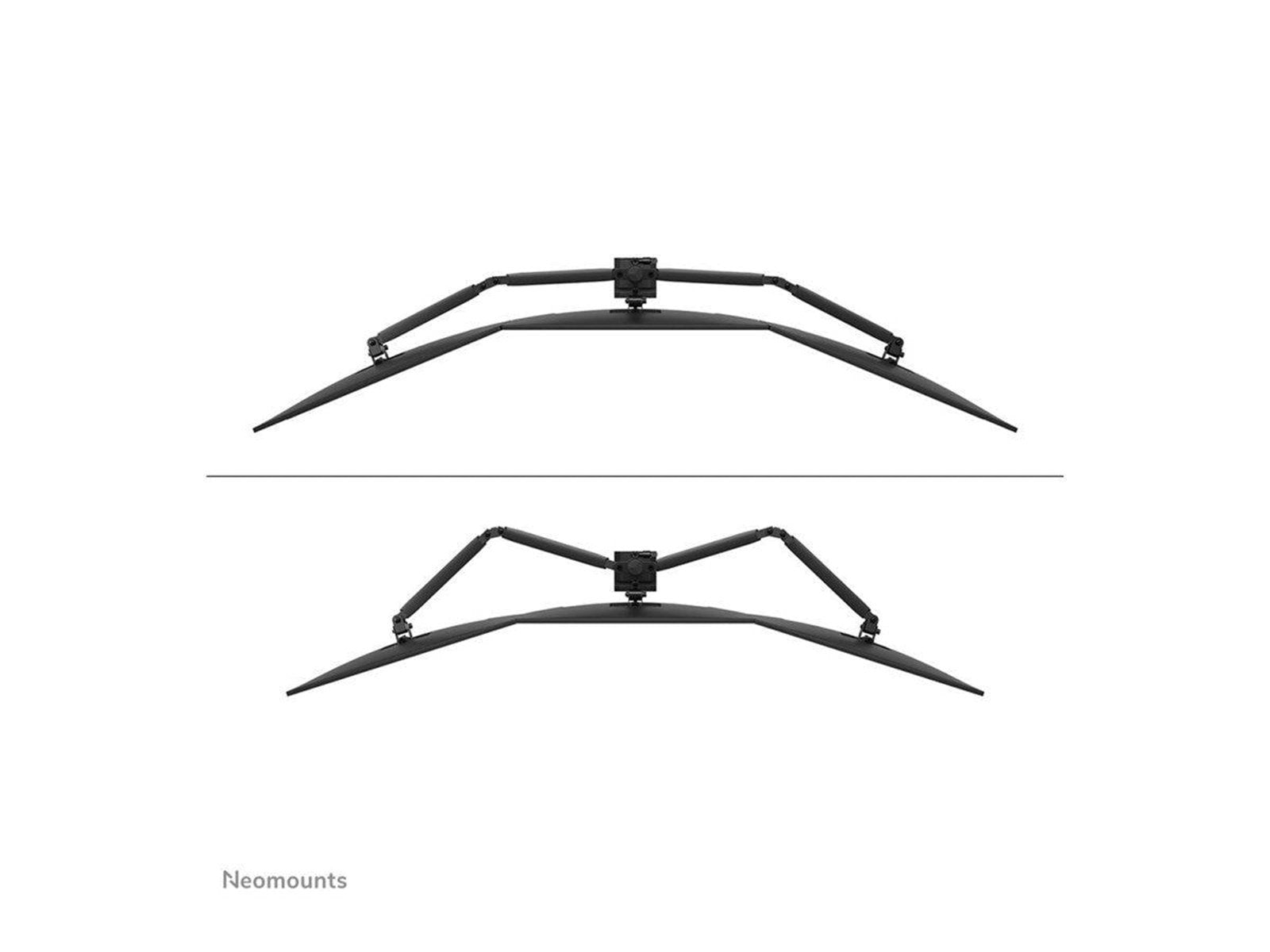 Neomounts DS60-600BL3 mounting kit - full-motion - for 3 monitors - black