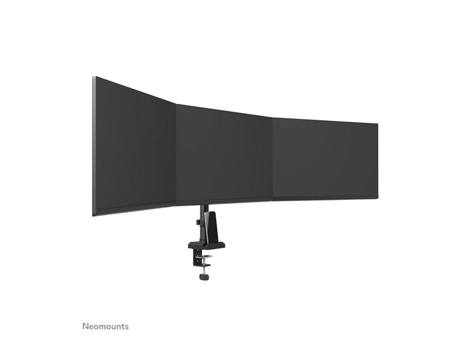 Neomounts DS60-600BL3 mounting kit - full-motion - for 3 monitors - black