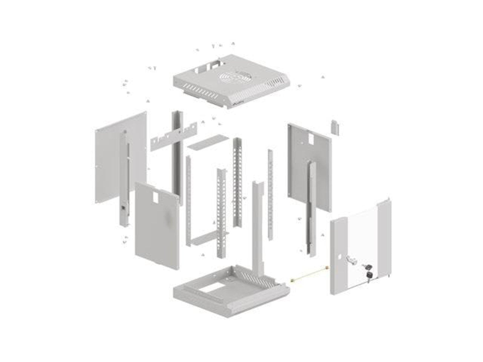 Lanberg WF11-3304-10S - 4U - Wall Mount Rack Cabinet