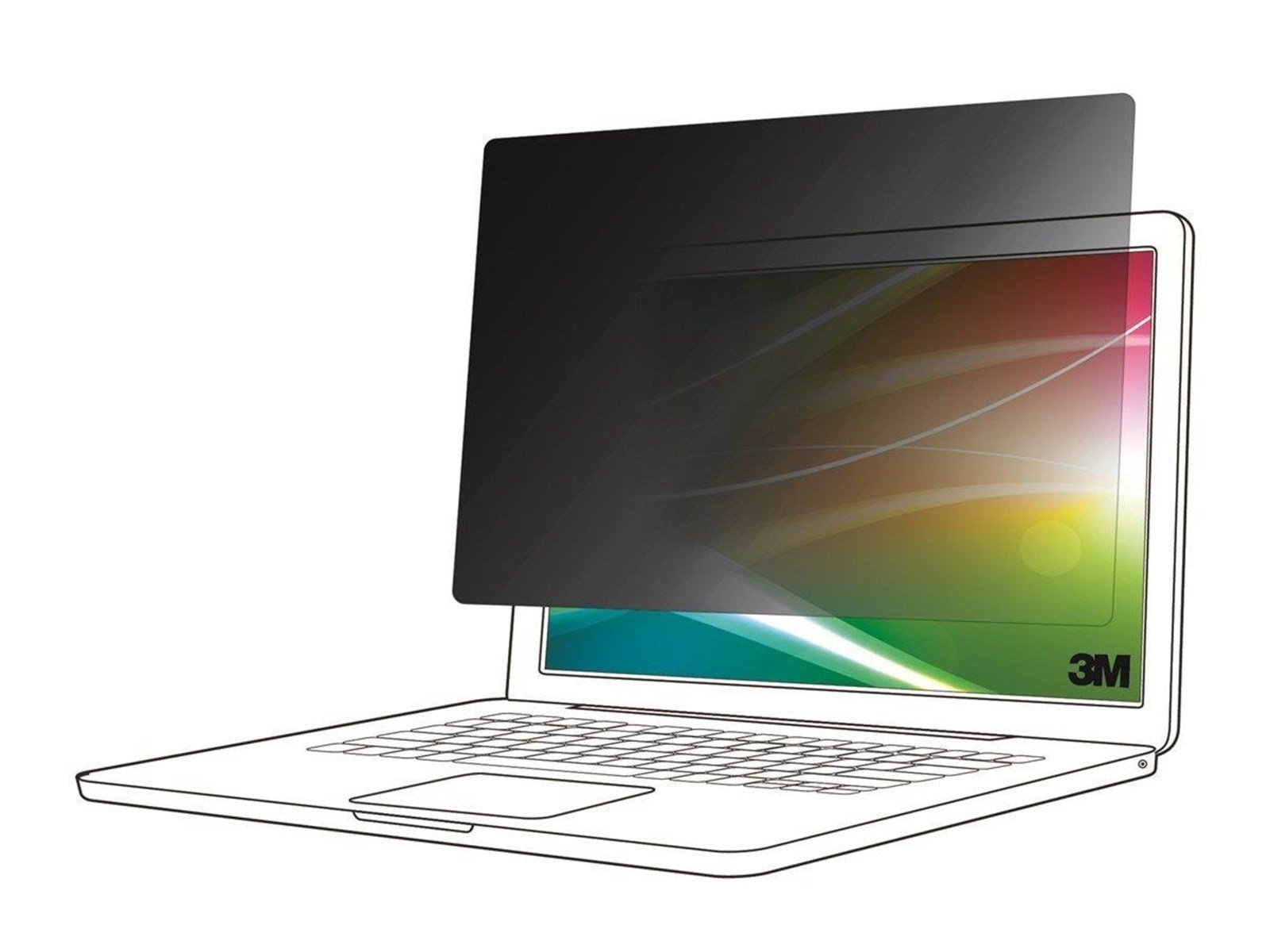 3M Bright Screen Privacy Filter - notebook privacy filter - bright screen 16:10