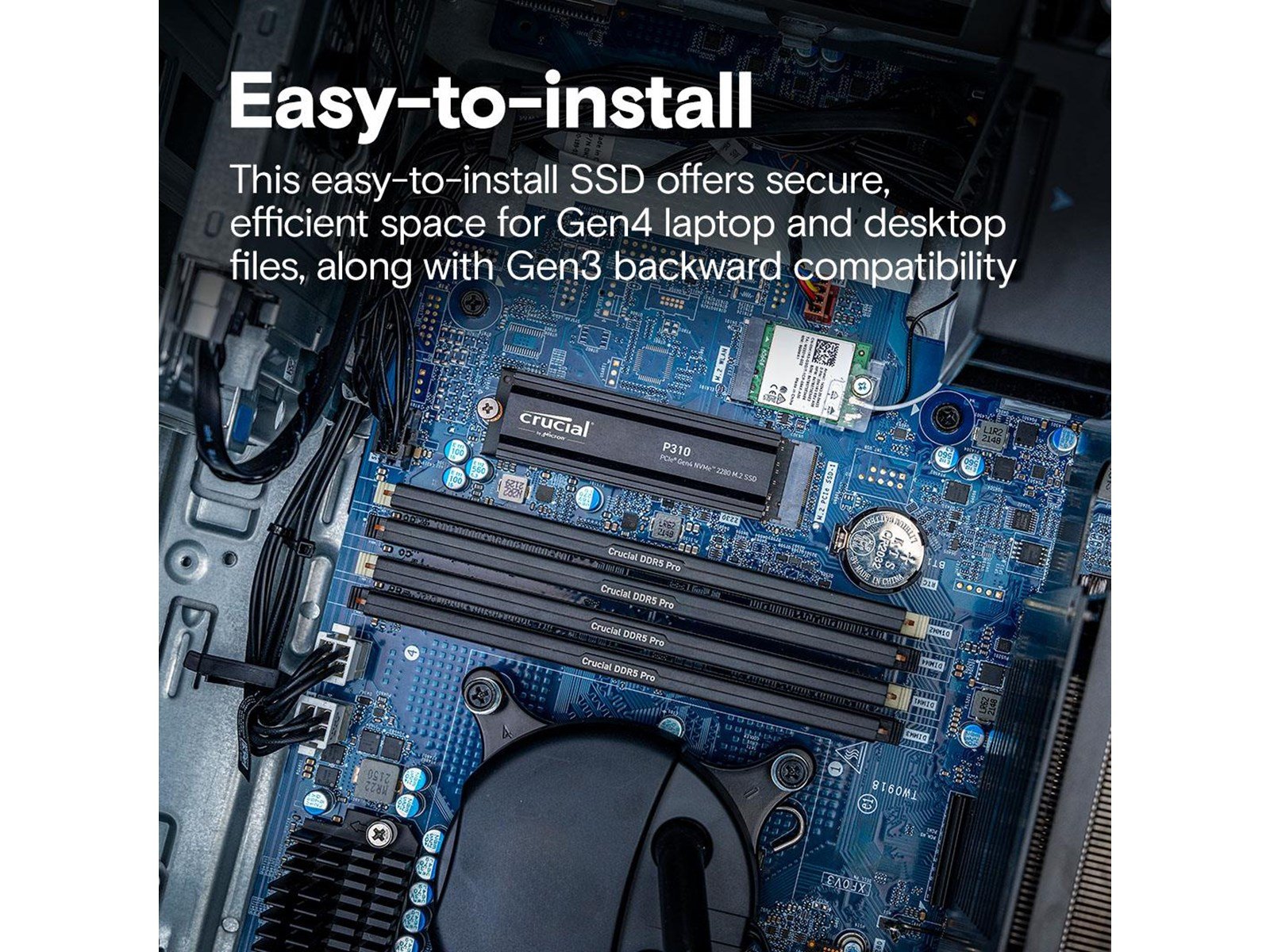 Crucial P310 SSD - 2TB - Mit Kühlkörper - M.2 2280 - PCIe 4.0