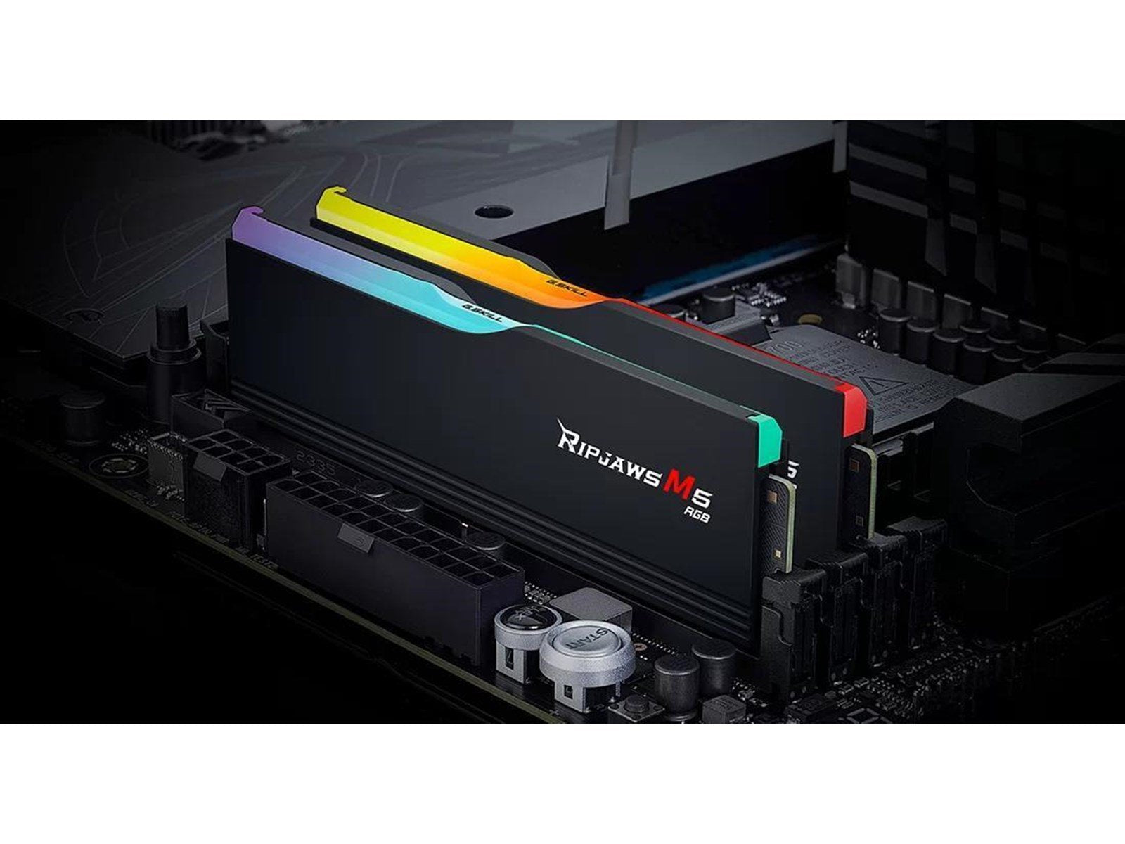 G.Skill Ripjaws M5 RGB DDR5-6000 - 32GB - CL28 - Dual Channel (2 pcs) - Intel XMP - Schwarz mit RGB