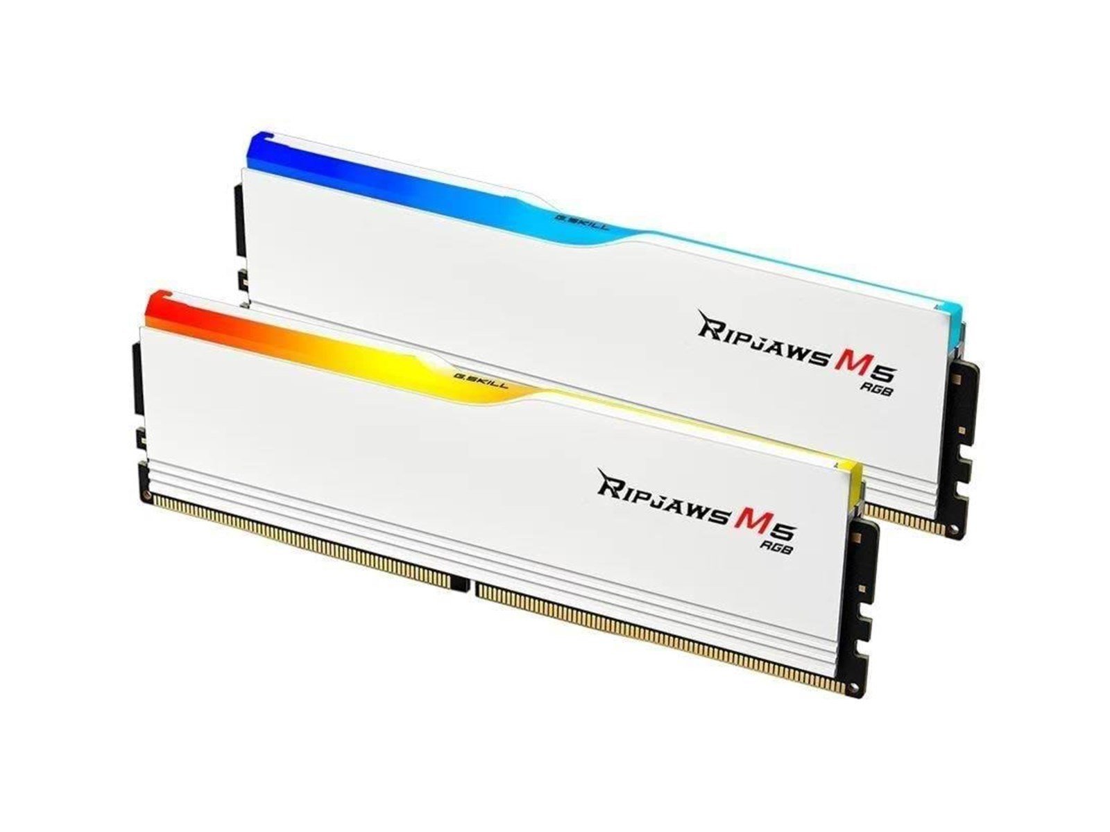 G.Skill Ripjaws M5 RGB DDR5-6000 - 32GB - CL28 - Dual Channel (2 pcs) - Intel XMP - Weiß mit RGB