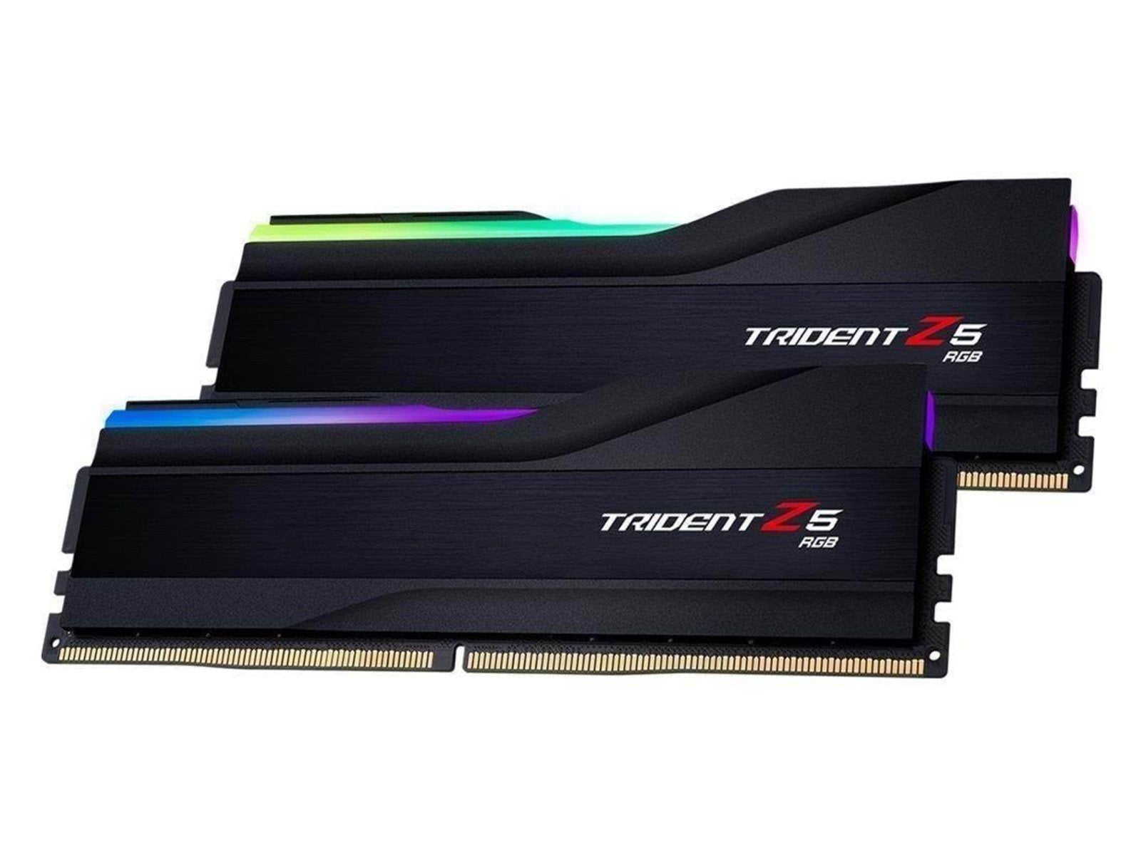G.Skill Trident Z5 RGB DDR5-6000 - 32GB - CL28 - Dual Channel (2 pcs) - Intel XMP - Schwarz mit RGB