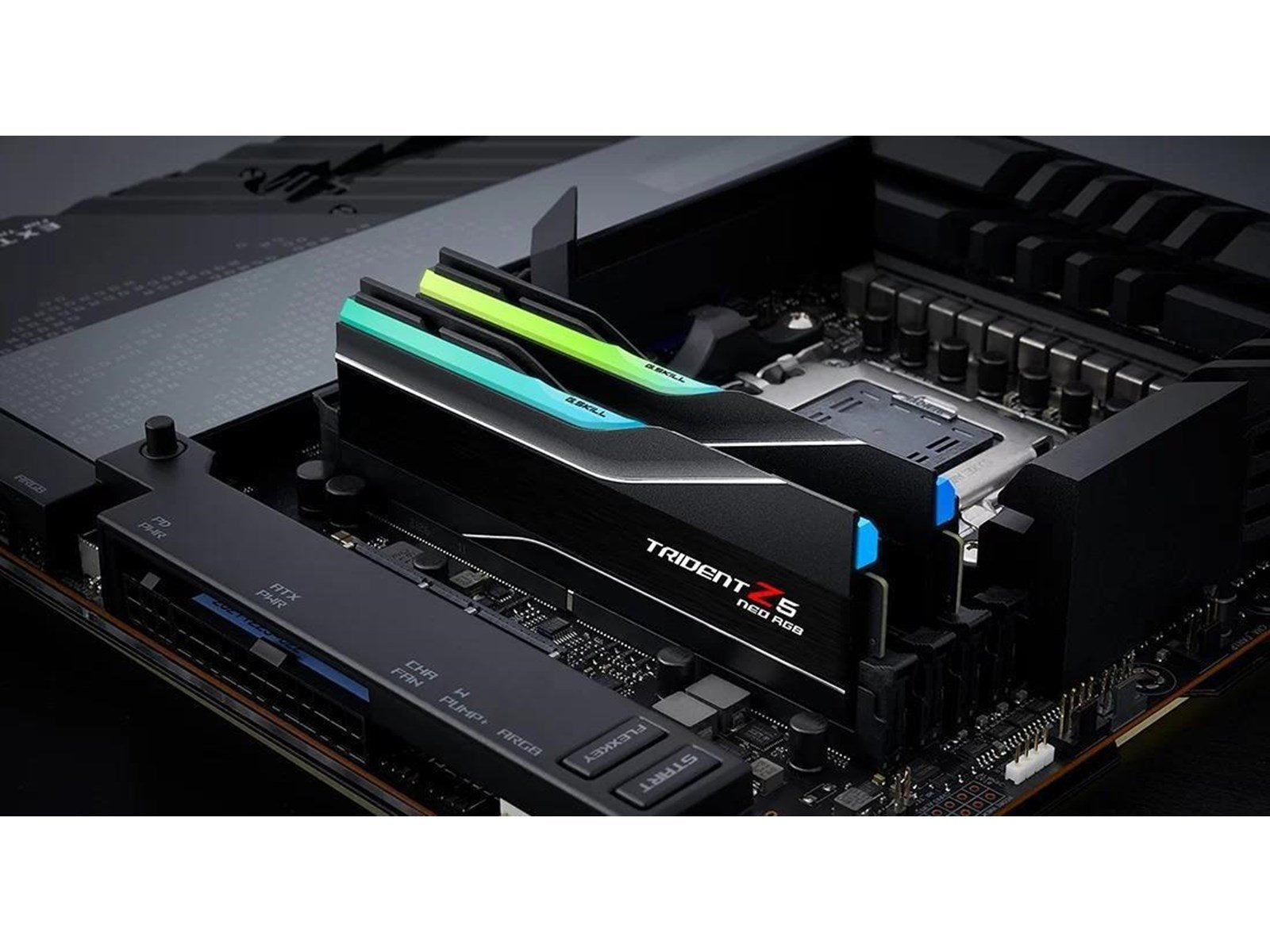 G.Skill Trident Z5 Neo RGB DDR5-6000 - 96GB - CL28 - Dual Channel (2 pcs) - AMD EXPO - Schwarz mit RGB