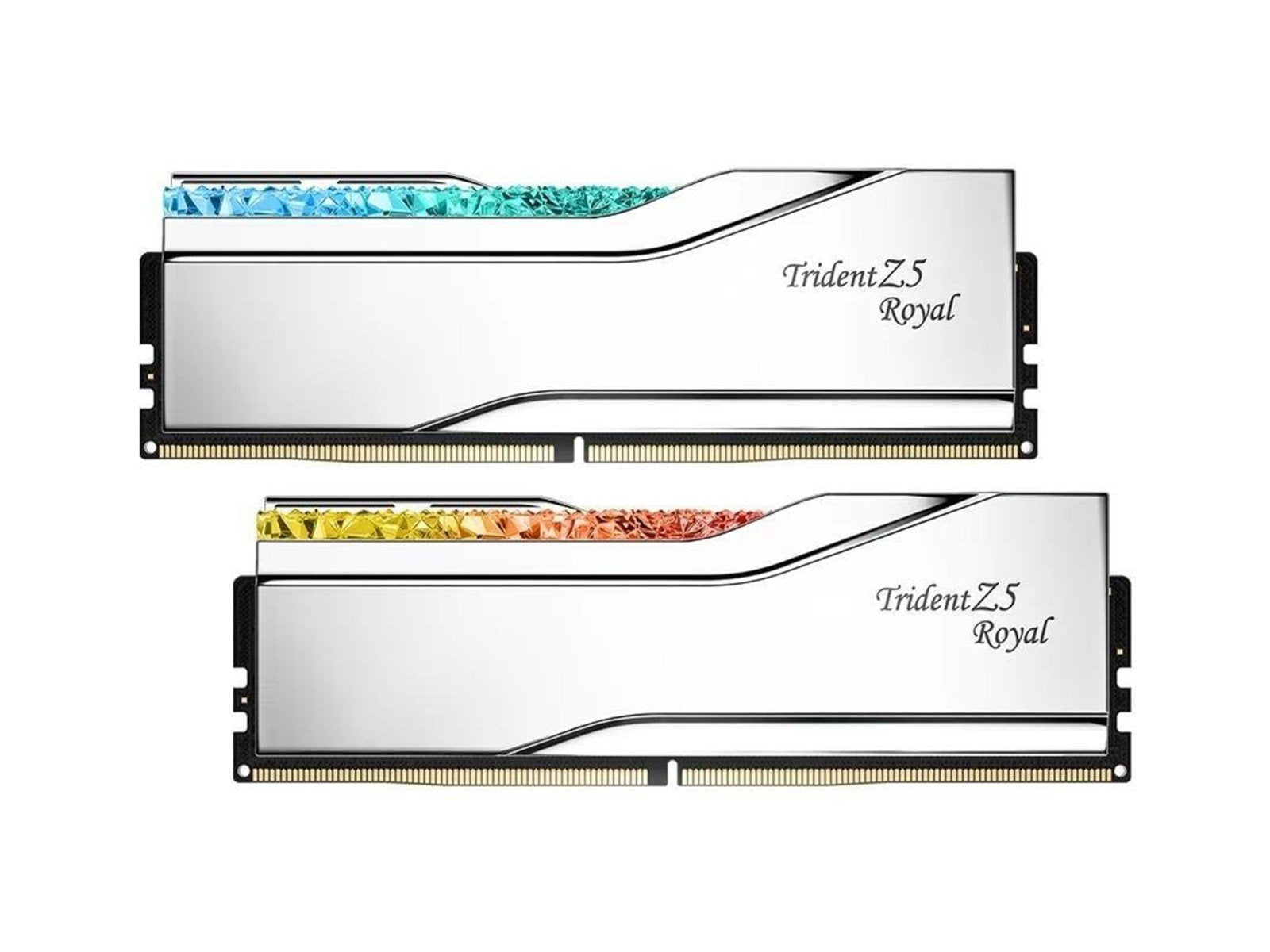 G.Skill Trident Z5 Royal DDR5-6000 - 32GB - CL28 - Dual Channel (2 pcs) - Intel XMP - Silber mit RGB