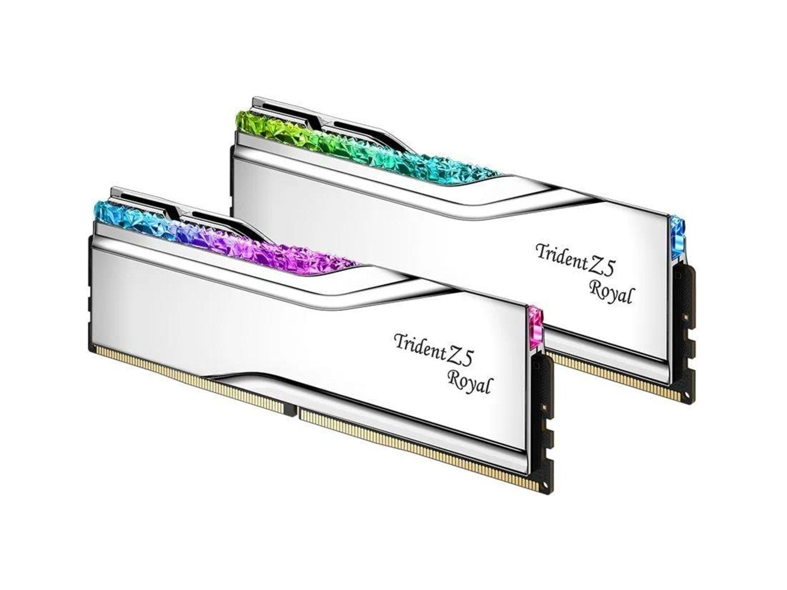 G.Skill Trident Z5 Royal DDR5-6000 - 32GB - CL28 - Dual Channel (2 pcs) - Intel XMP - Silber mit RGB