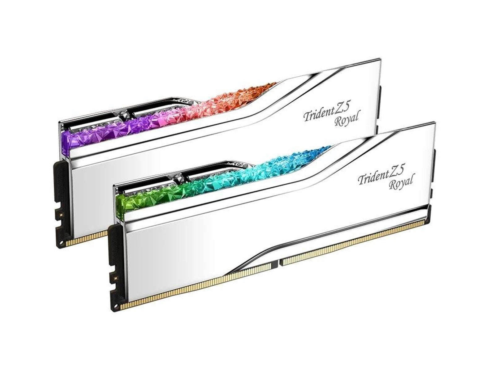 G.Skill Trident Z5 Royal DDR5-6000 - 64GB - CL28 - Dual Channel (2 pcs) - Intel XMP - Silber mit RGB