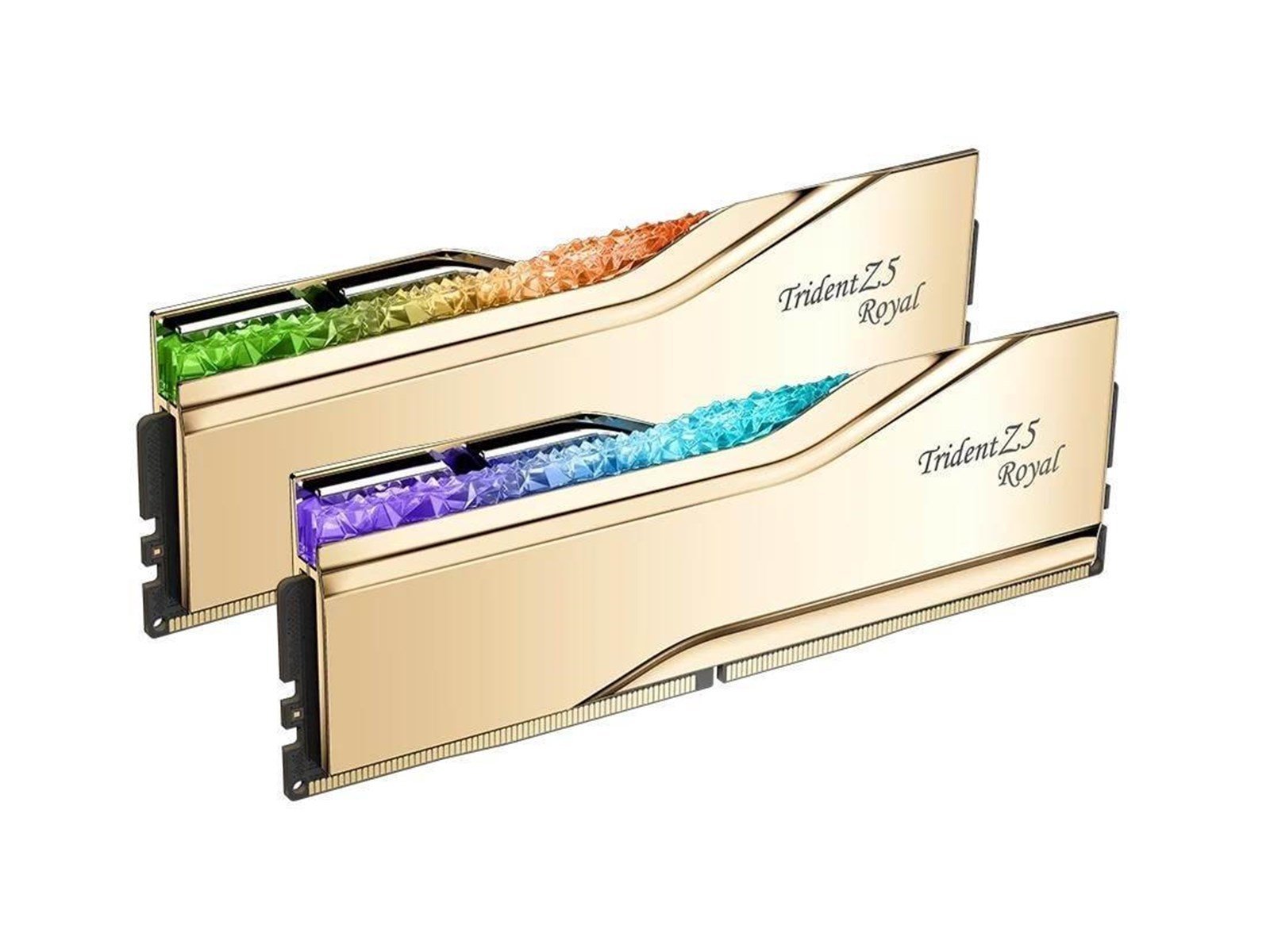 G.Skill Trident Z5 RGB DDR5-6000 - 32GB - CL28 - Dual Channel (2 pcs) - Intel XMP - Gold mit RGB