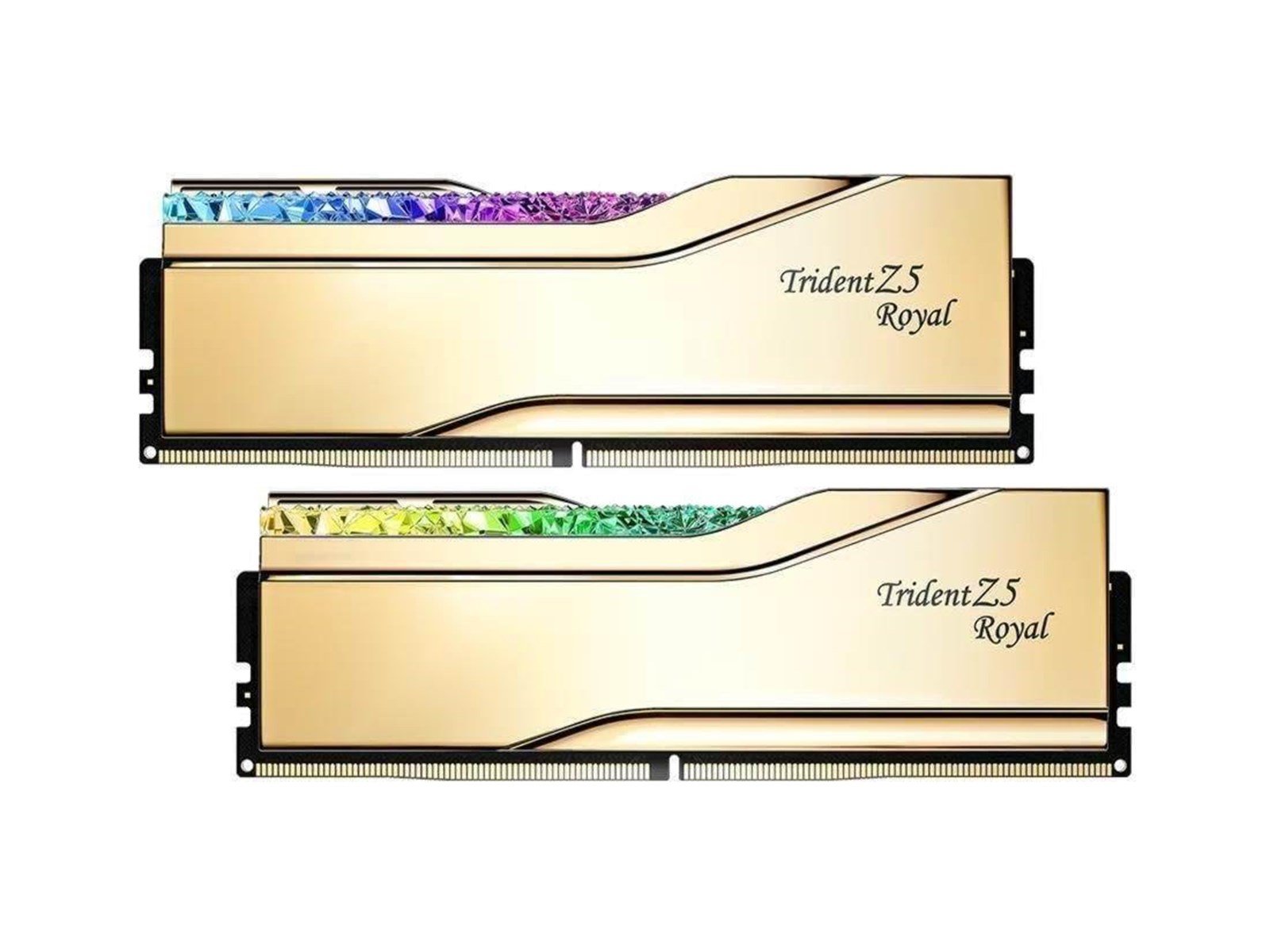 G.Skill Trident Z5 Royal DDR5-6000 - 64GB - CL28 - Dual Channel (2 pcs) - Intel XMP - Gold mit RGB