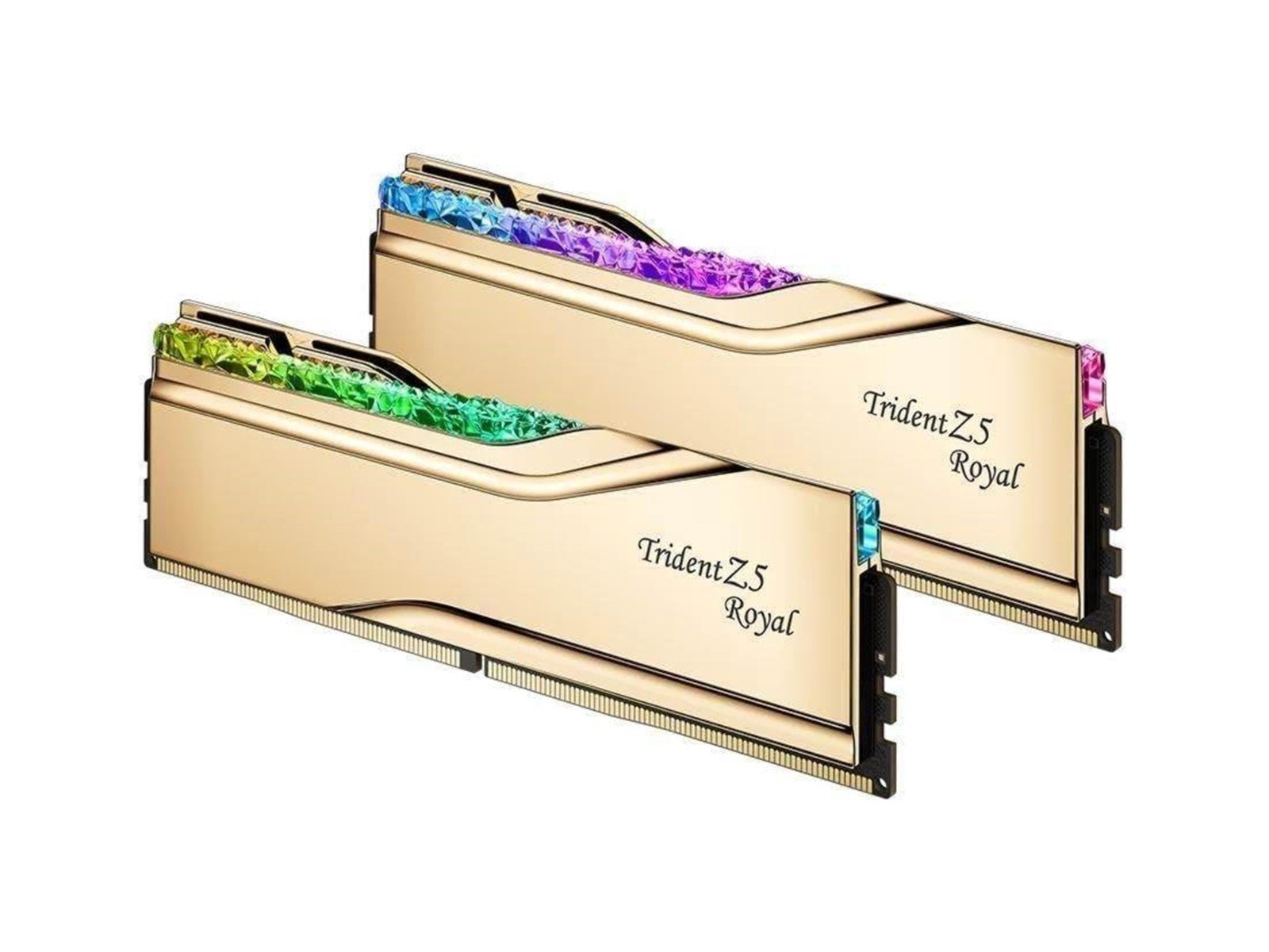 G.Skill Trident Z5 Royal DDR5-6000 - 64GB - CL28 - Dual Channel (2 pcs) - Intel XMP - Gold mit RGB