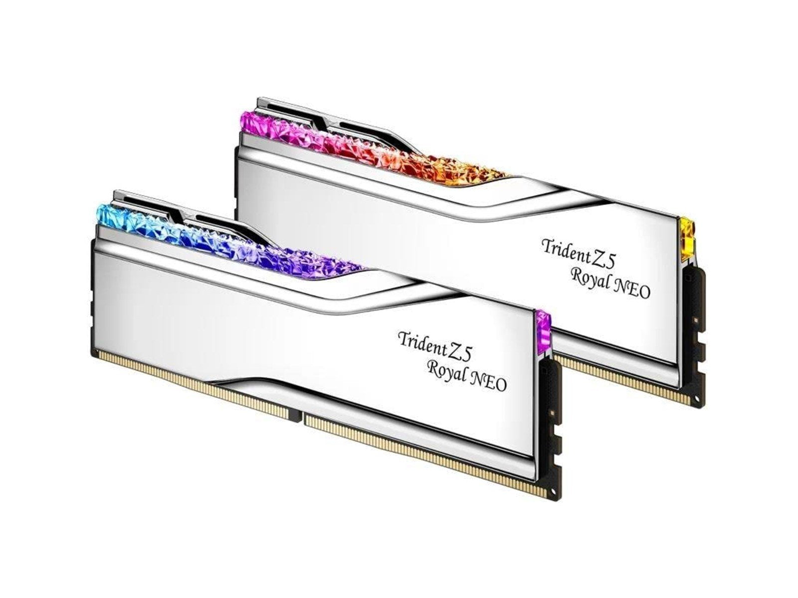 G.Skill Trident Z5 Royal Neo RGB DDR5-6000 - 48GB - CL28 - Dual Channel (2 pcs) - AMD EXPO - Silber mit RGB