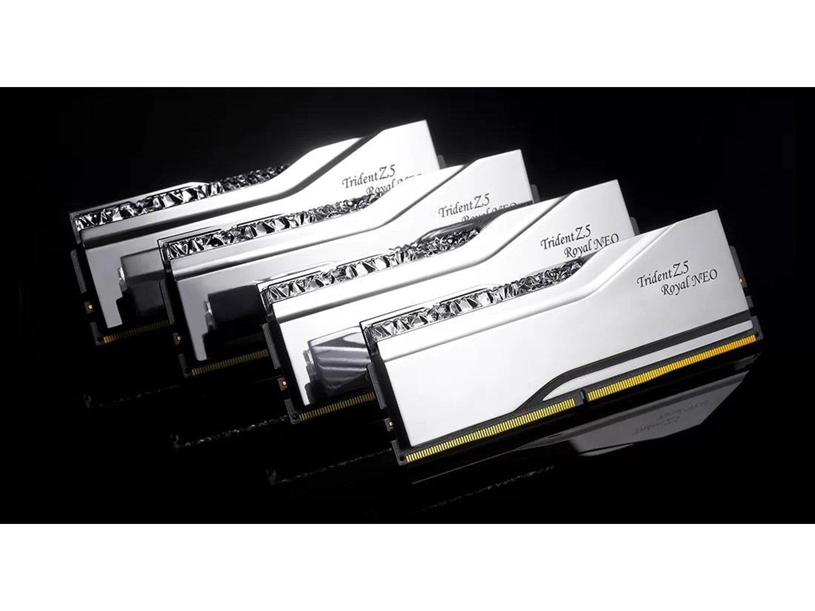 G.Skill Trident Z5 Royal Neo RGB DDR5-6000 - 48GB - CL28 - Dual Channel (2 pcs) - AMD EXPO - Silber mit RGB