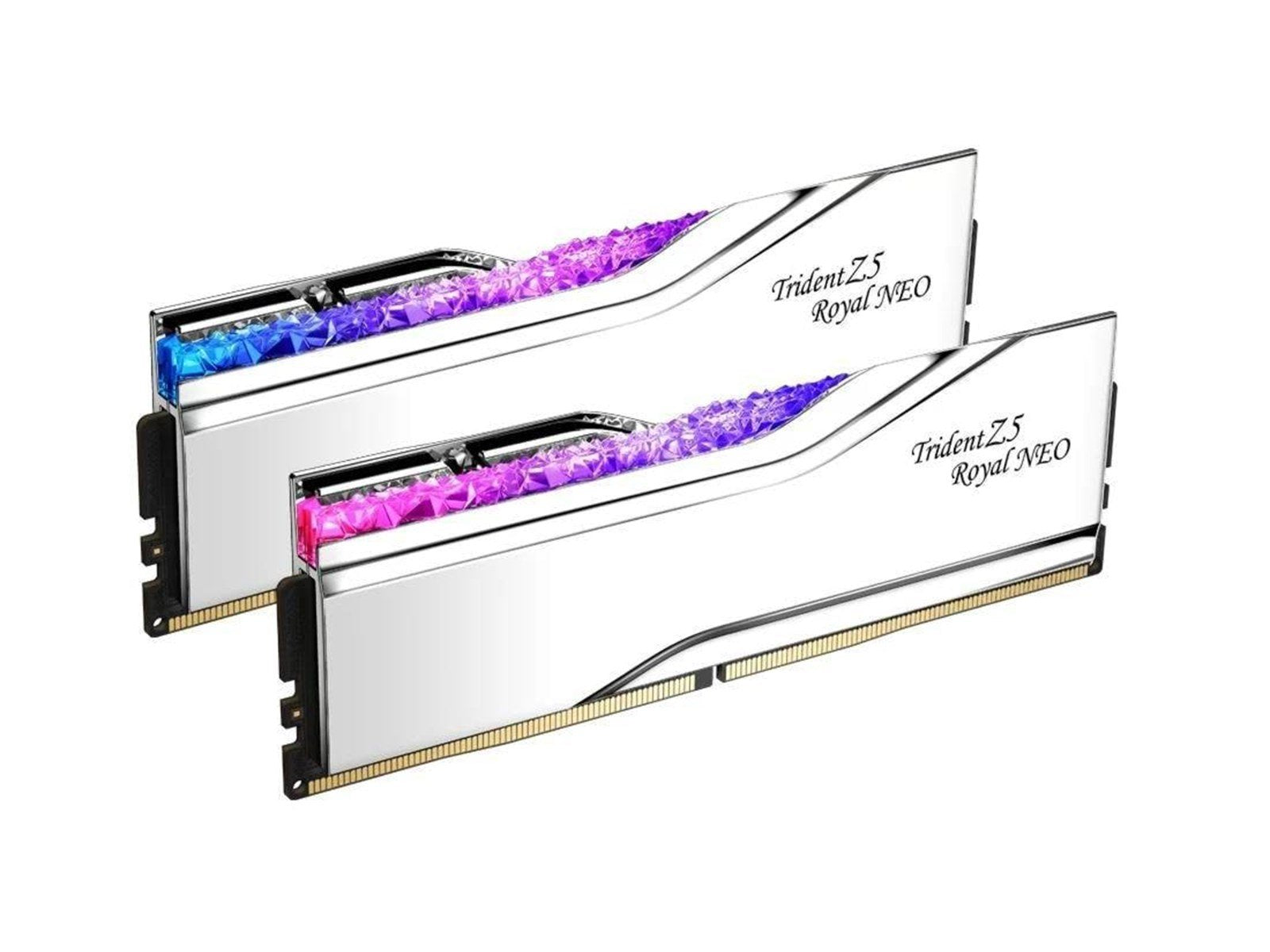 G.Skill Trident Z5 Royal Neo RGB DDR5-6000 - 96GB - CL28 - Dual Channel (2 pcs) - AMD EXPO - Silber mit RGB