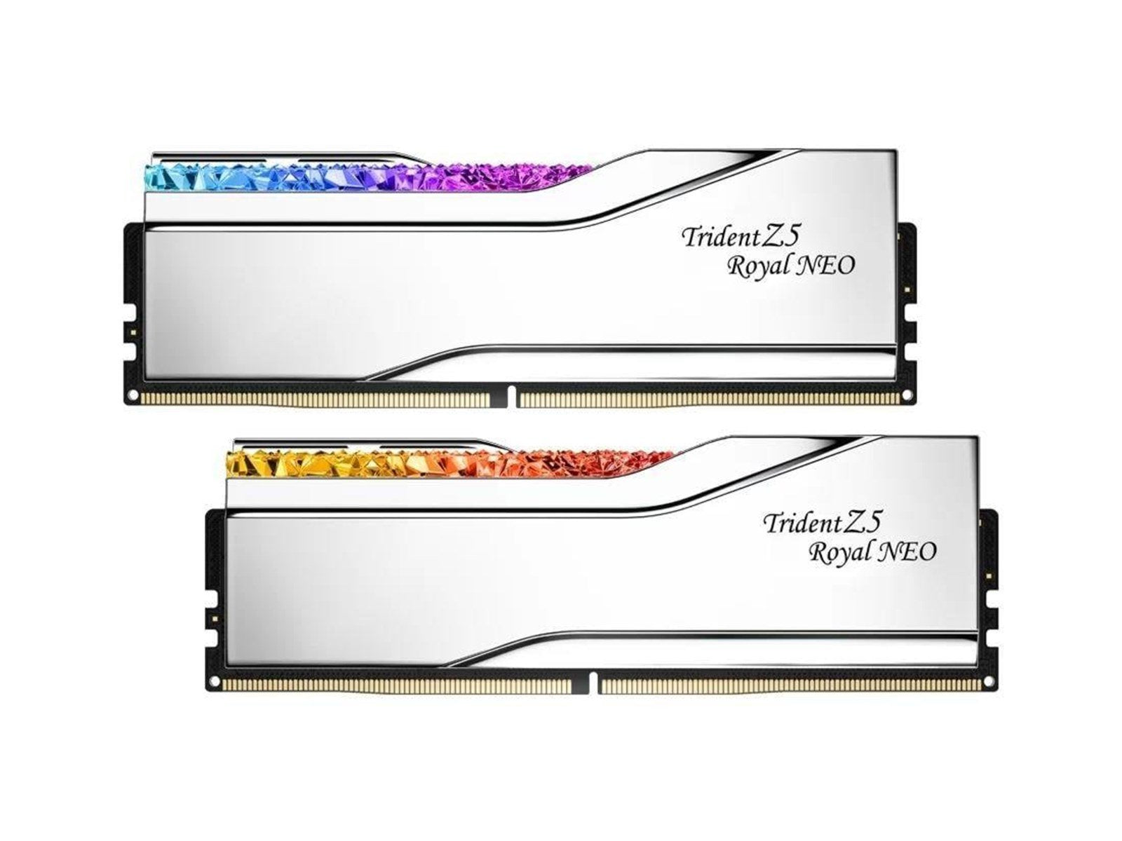 G.Skill Trident Z5 Royal Neo RGB DDR5-6000 - 96GB - CL28 - Dual Channel (2 pcs) - AMD EXPO - Silber mit RGB