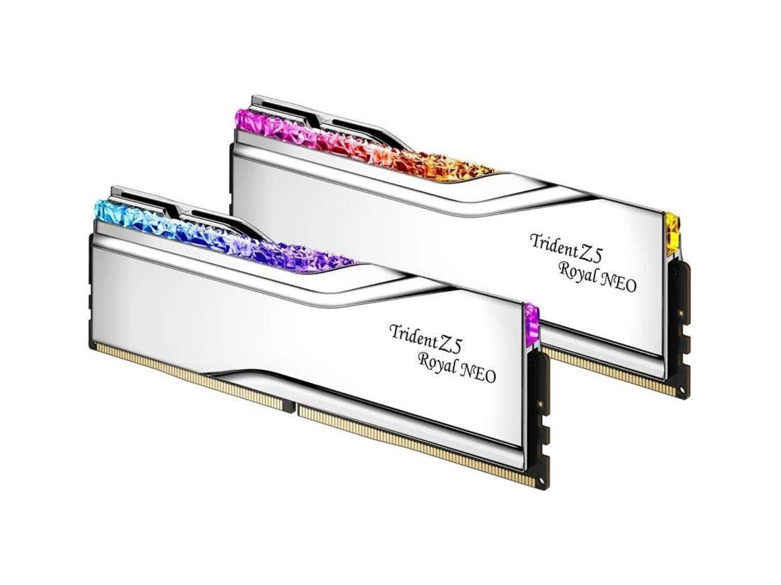 G.Skill Trident Z5 Royal Neo RGB DDR5-6000 - 96GB - CL28 - Dual Channel (2 pcs) - AMD EXPO - Silber mit RGB