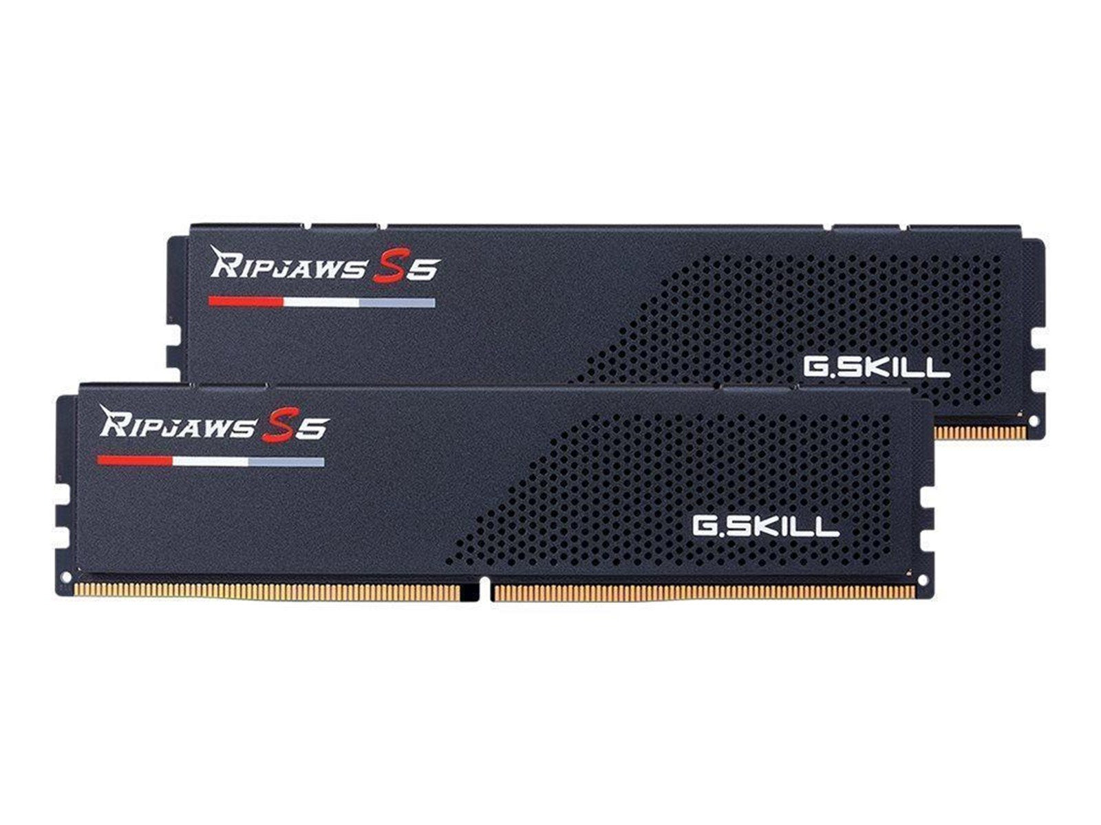 G.Skill Ripjaws S5 DDR5-6000 - 48GB - CL30 - Dual Channel (2 pcs) - Intel XMP - Schwarz