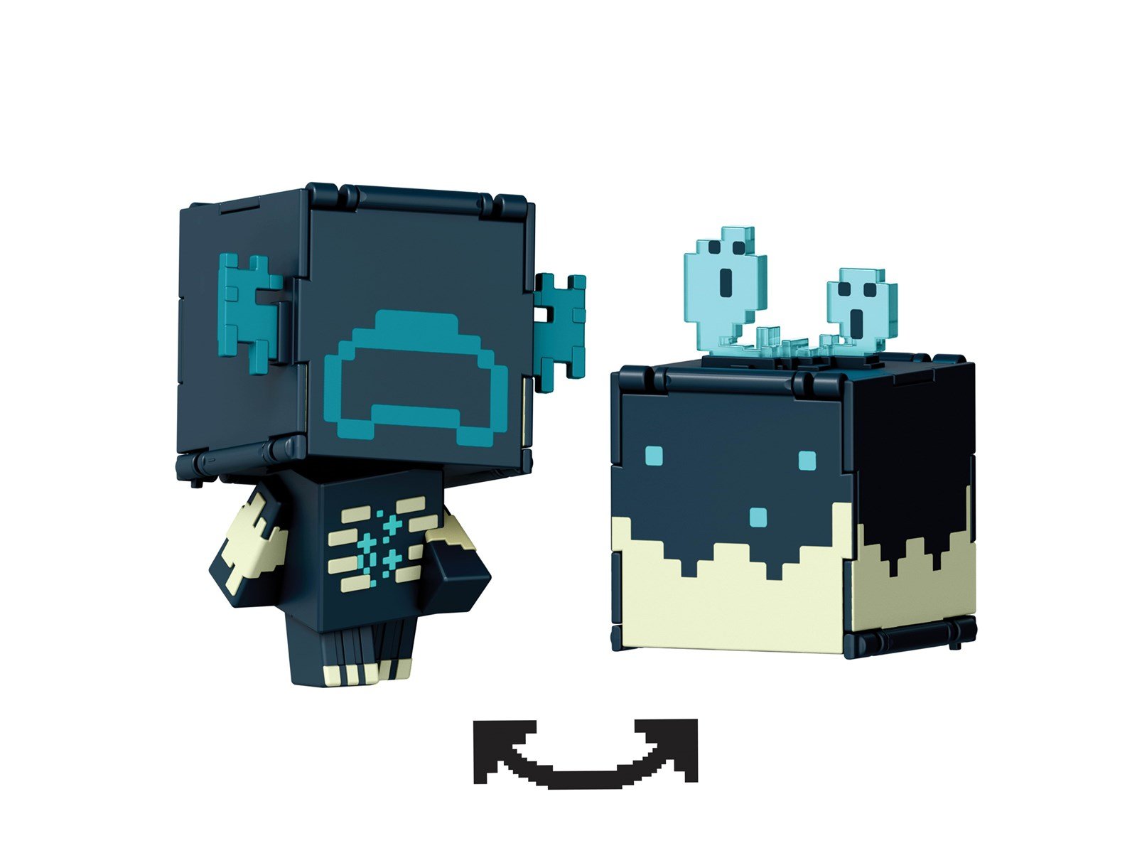 Minecraft - Flippin' Figure - Warden + Sculk Catal - Figur