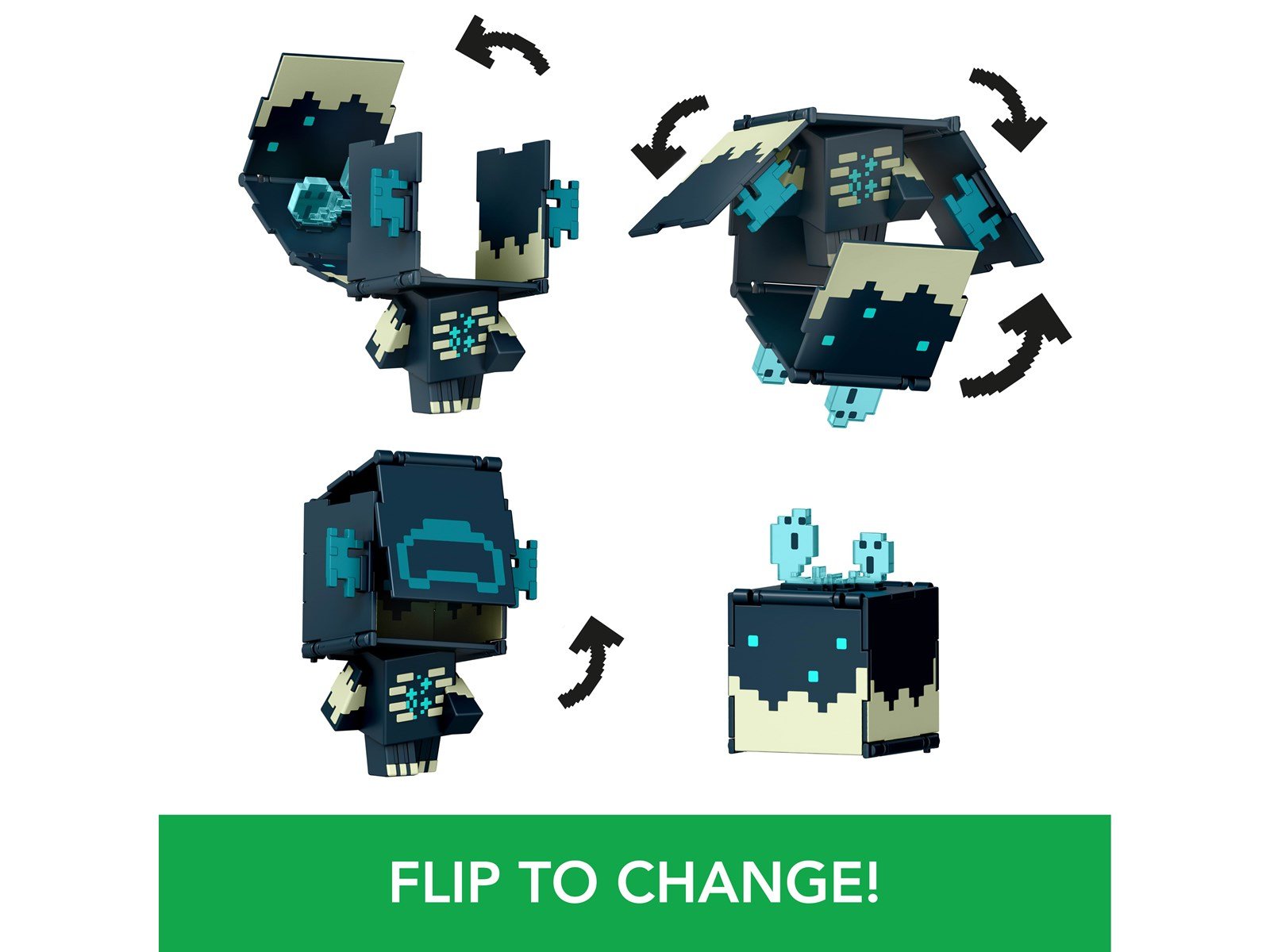 Minecraft - Flippin' Figure - Warden + Sculk Catal - Figur