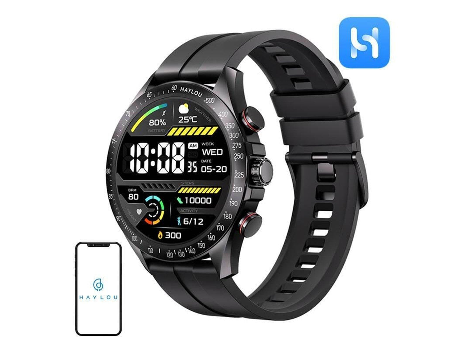 Haylou Solar Pro smartwatch (black)