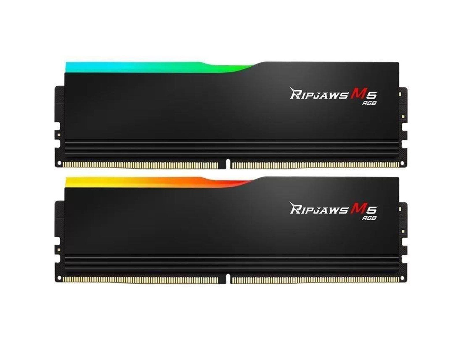 G.Skill Ripjaws M5 RGB DDR5-6000 - 96GB - CL30 - Dual Channel (2 pcs) - Intel XMP - Schwarz mit RGB
