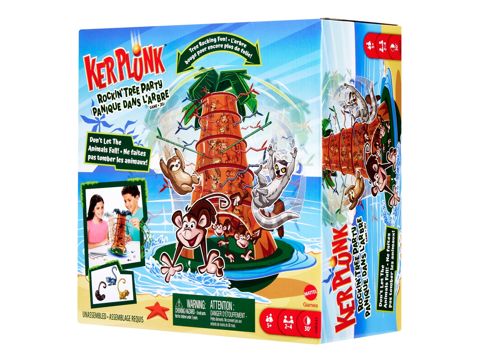 Mattel Games Kerplunk Tumblin' Monkeys Rockin' Tree Party