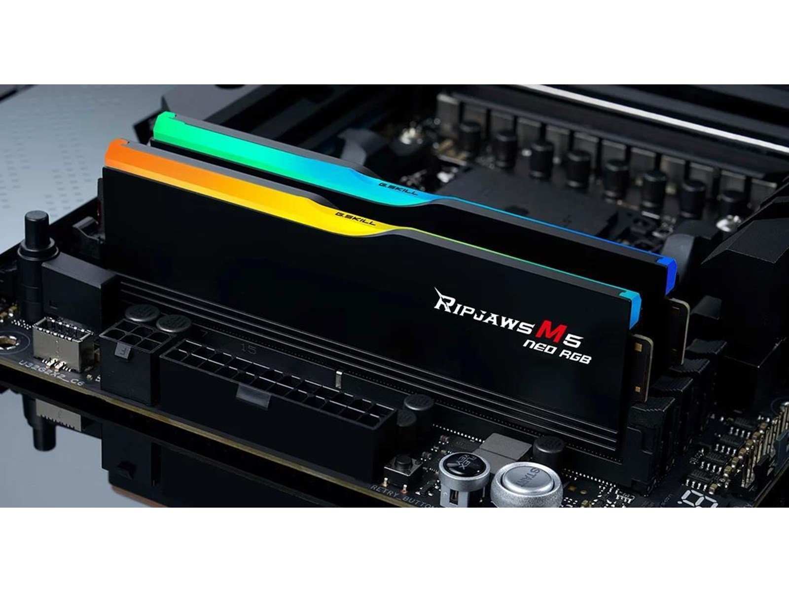 G.Skill Ripjaws M5 Neo RGB DDR5-6000 - 32GB - CL30 - Dual Channel (2 pcs) - AMD EXPO - Schwarz mit RGB