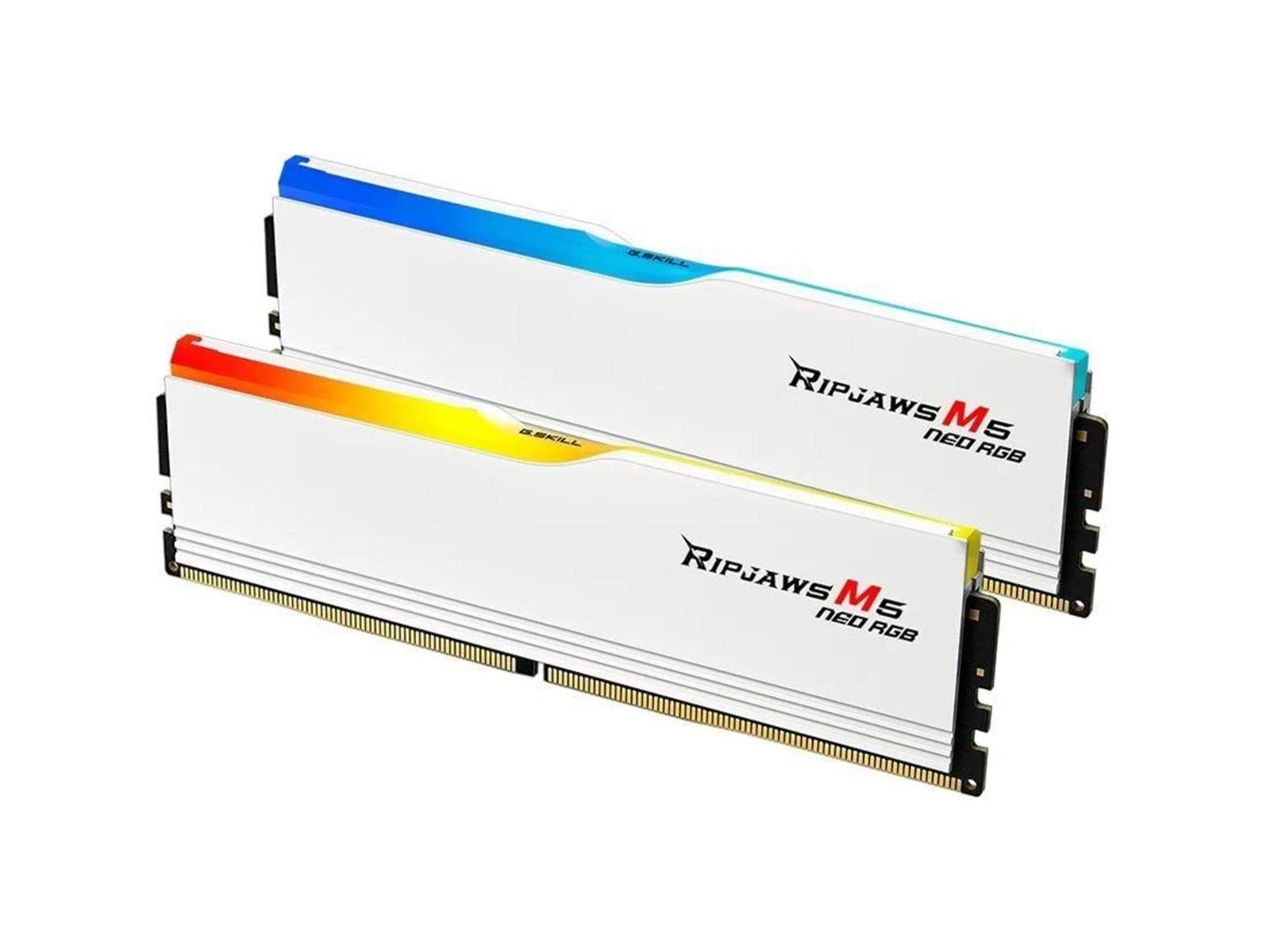 G.Skill Ripjaws M5 Neo RGB DDR5-6000 - 32GB - CL30 - Dual Channel (2 pcs) - AMD EXPO - Weiß mit RGB