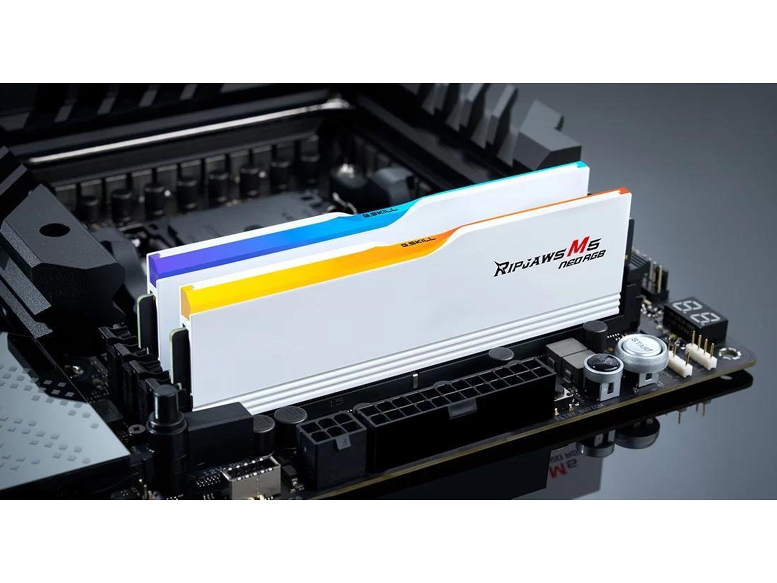 G.Skill Ripjaws M5 Neo RGB DDR5-6000 - 32GB - CL30 - Dual Channel (2 pcs) - AMD EXPO - Weiß mit RGB
