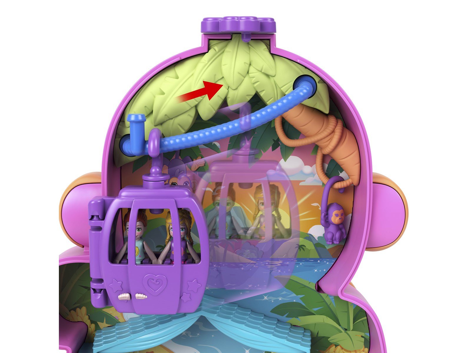 Polly Pocket Momma Monkey & Baby