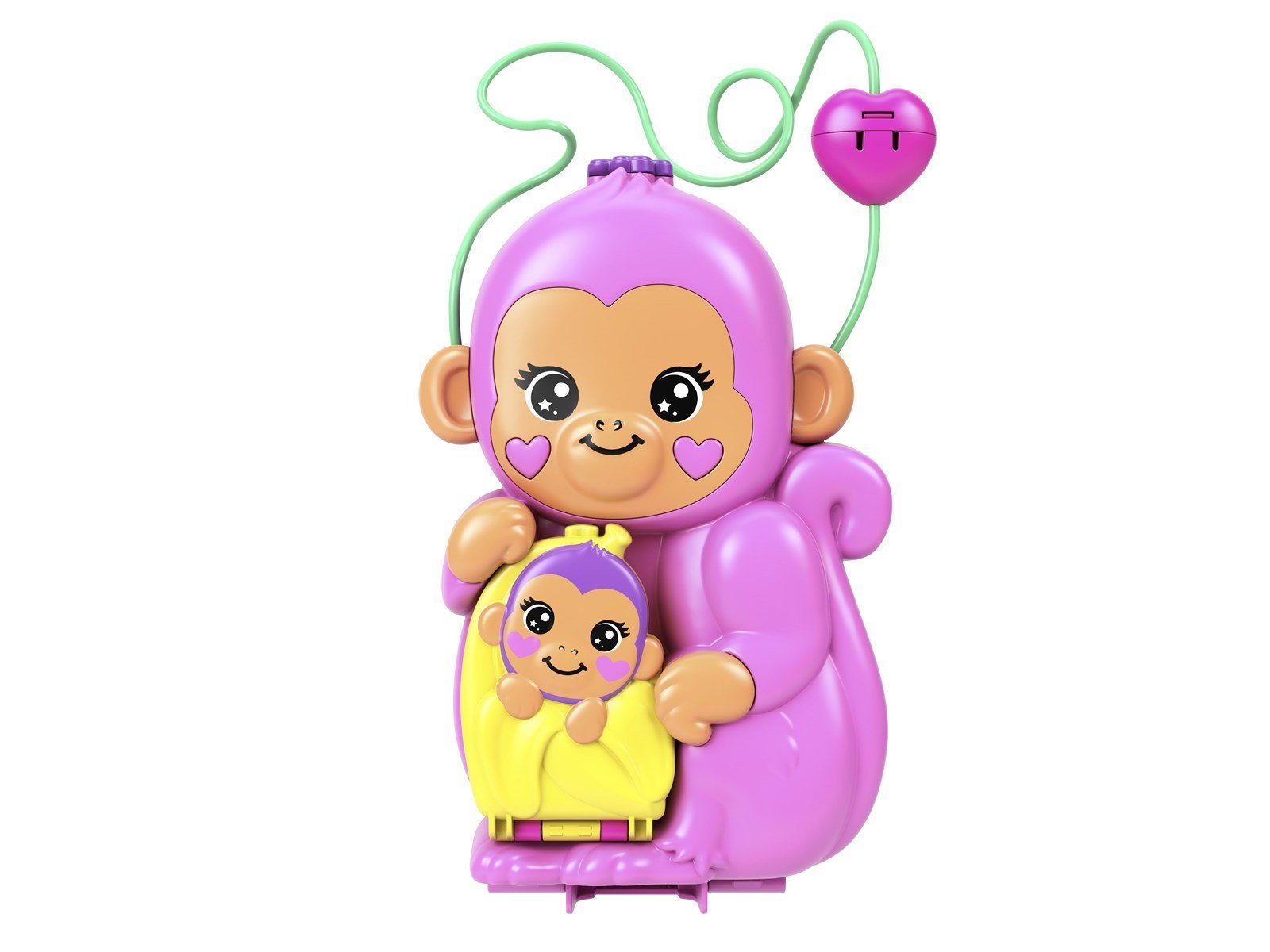 Polly Pocket Momma Monkey & Baby