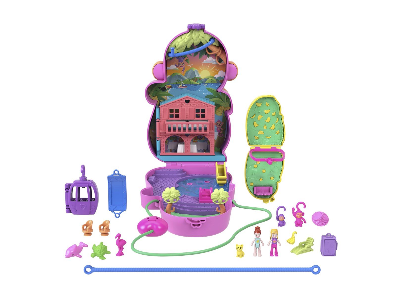 Polly Pocket Momma Monkey & Baby