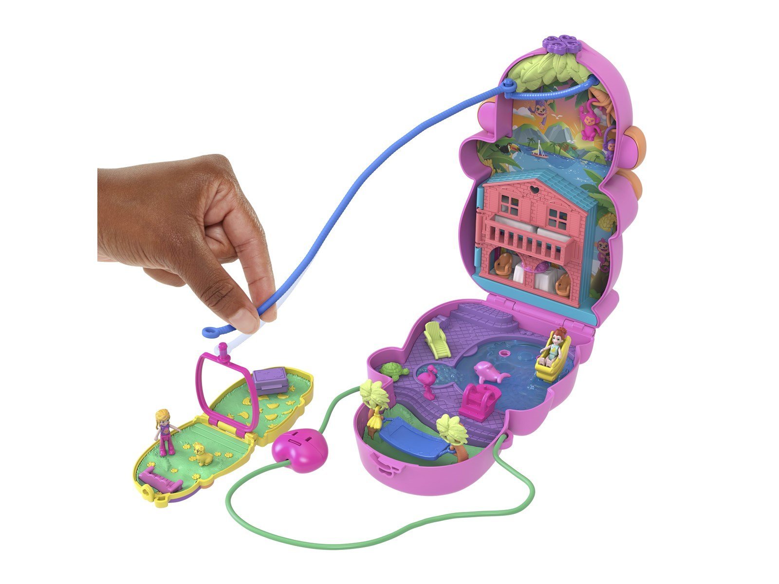 Polly Pocket Momma Monkey & Baby