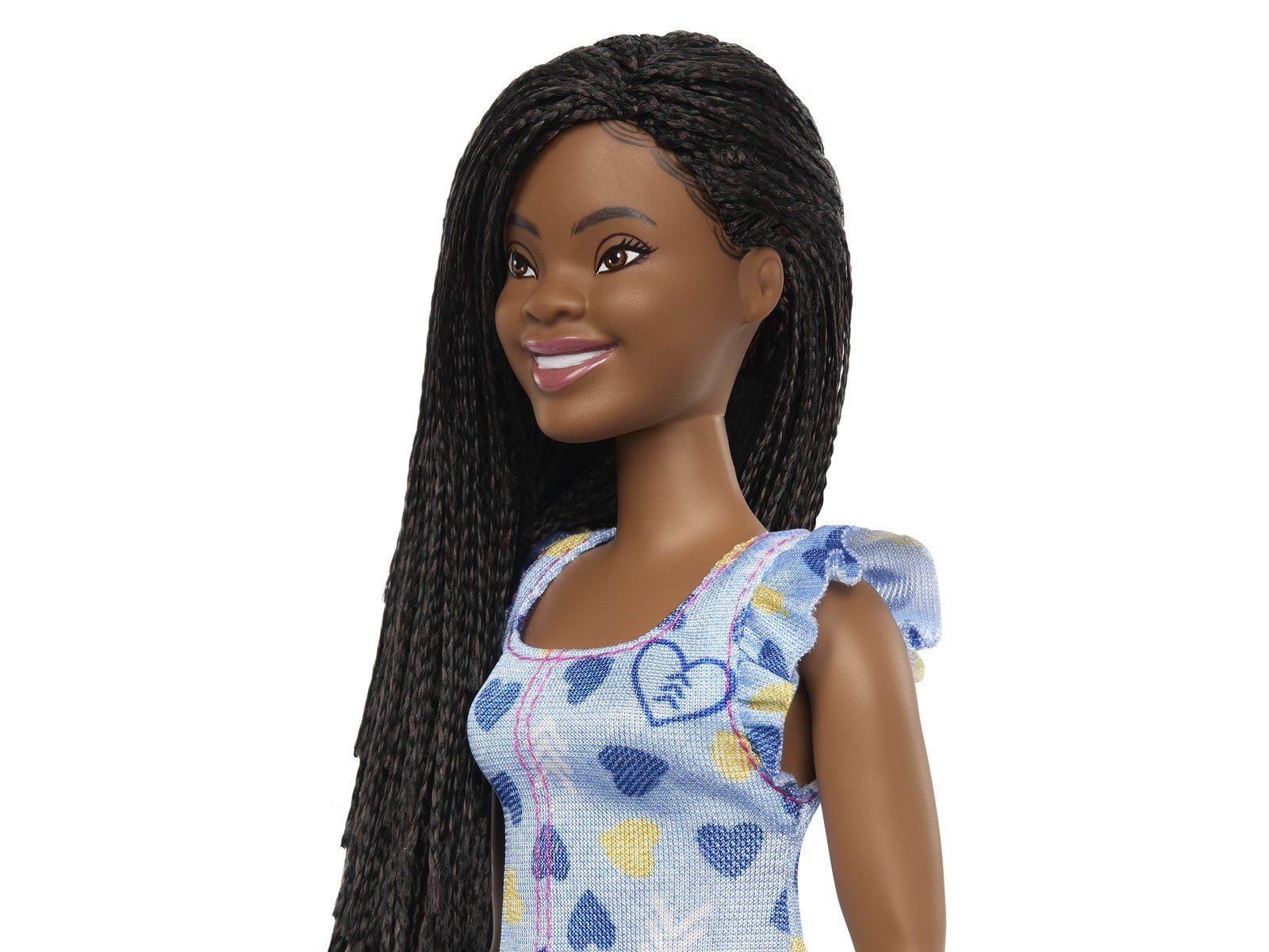 Barbie Fashionistas Doll 229 Doll With Down Syndrome Wearing Heart-Print Dress