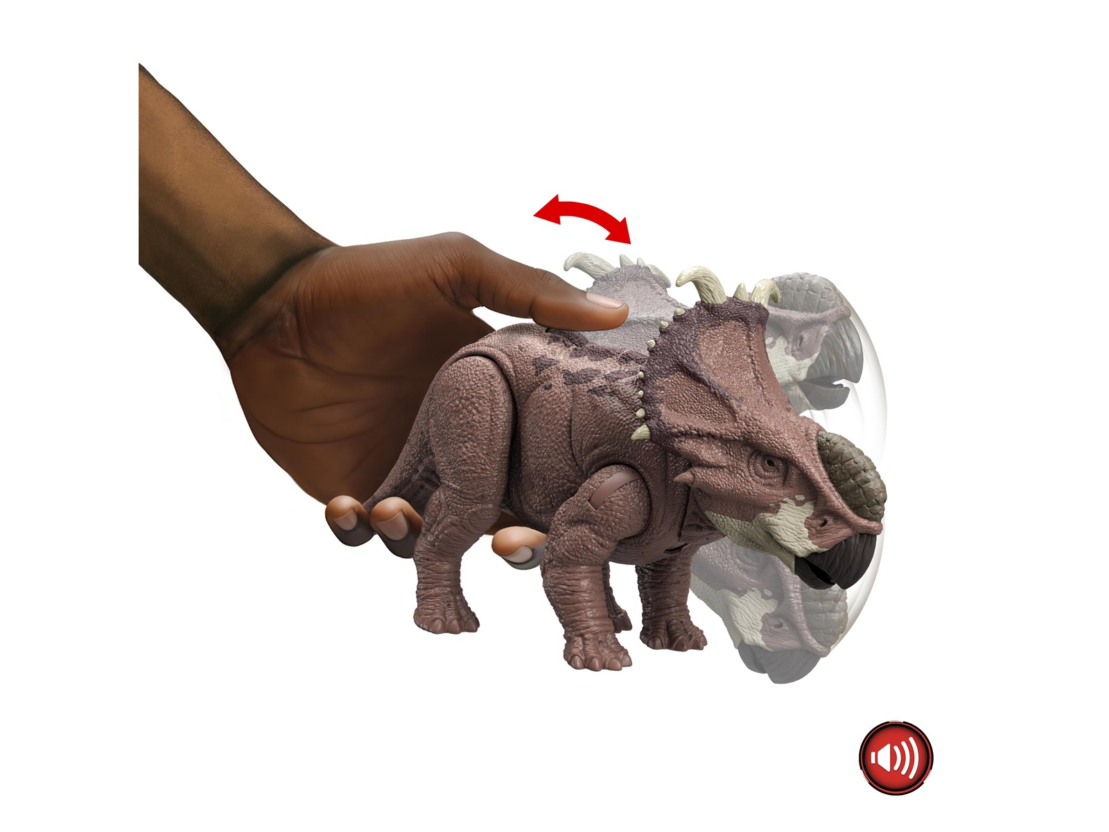 Jurassic World Chaos Theory Wild Roar Pachyrhinosaurus 28 cm