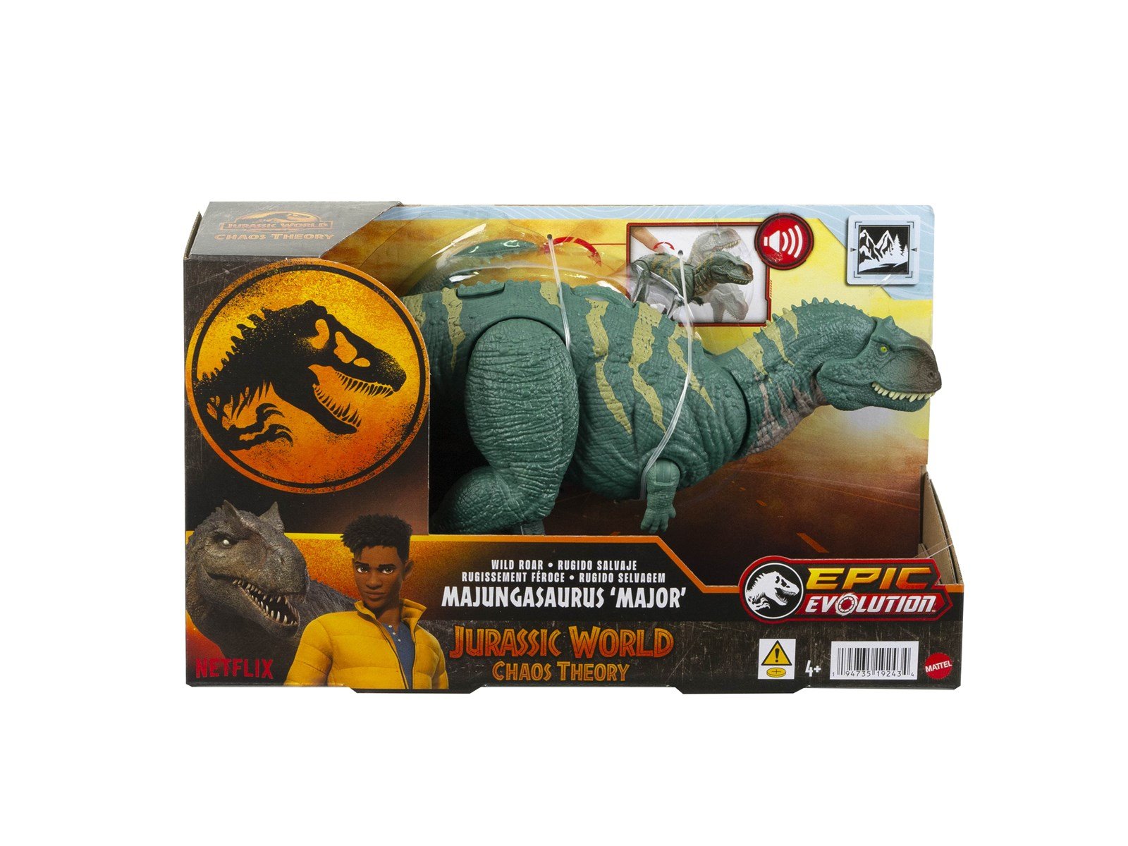 Jurassic World Chaos Theory Wild Roar Majungasaurus 33 cm