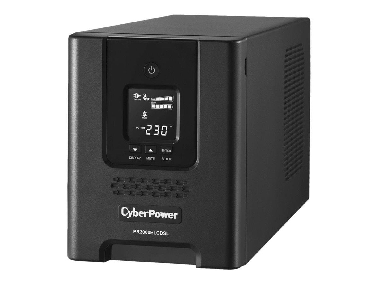 CyberPower Professional Tower Series PR3000ELCDSL - UPS - 2700 Watt - 3000 VA
