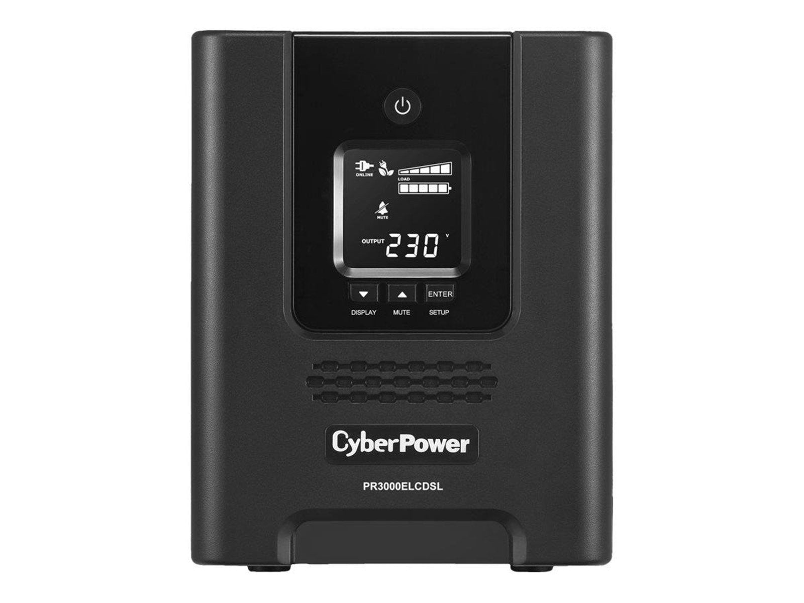 CyberPower Professional Tower Series PR3000ELCDSL - UPS - 2700 Watt - 3000 VA