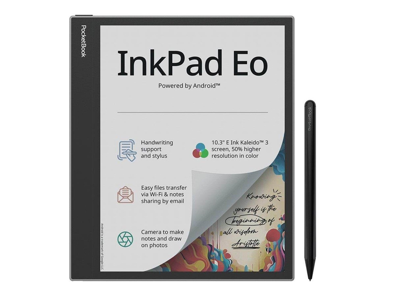 PocketBook InkPad EO - eBook reader - Android 11 - 64 GB - 10.3