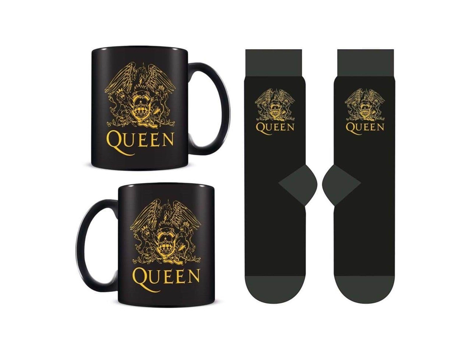 Pyramid - QUEEN Mug & Sock Set - UK sizes 3-8 (EU 36-41) - Socken