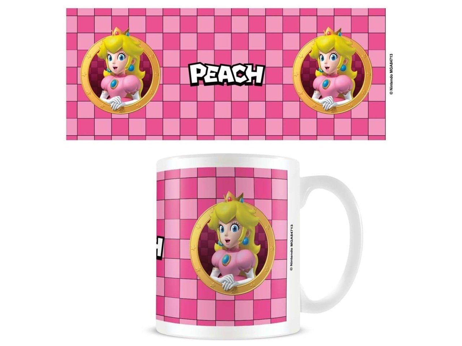 Pyramid - Super Mario Peach 3D Port - White - Becher